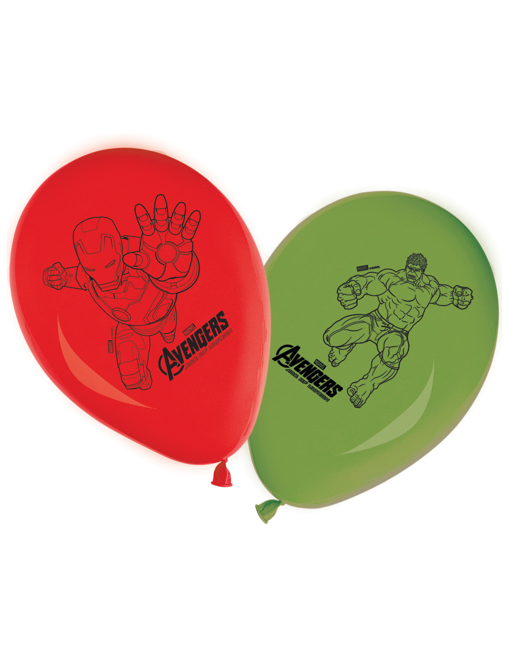 8 Ballons en latex Avengers l'Ère d'Ultron