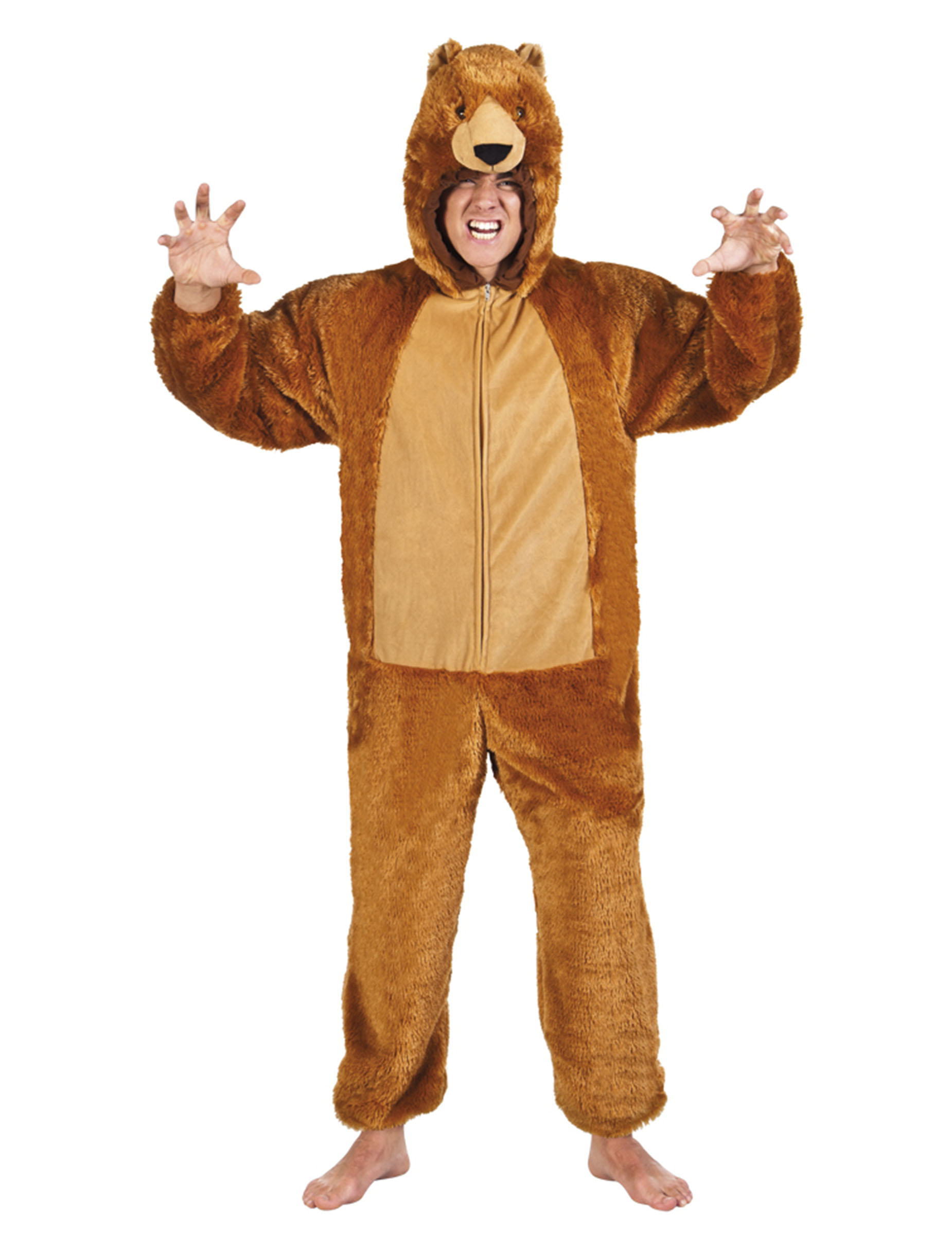 Déguisement ours brun luxe adulte