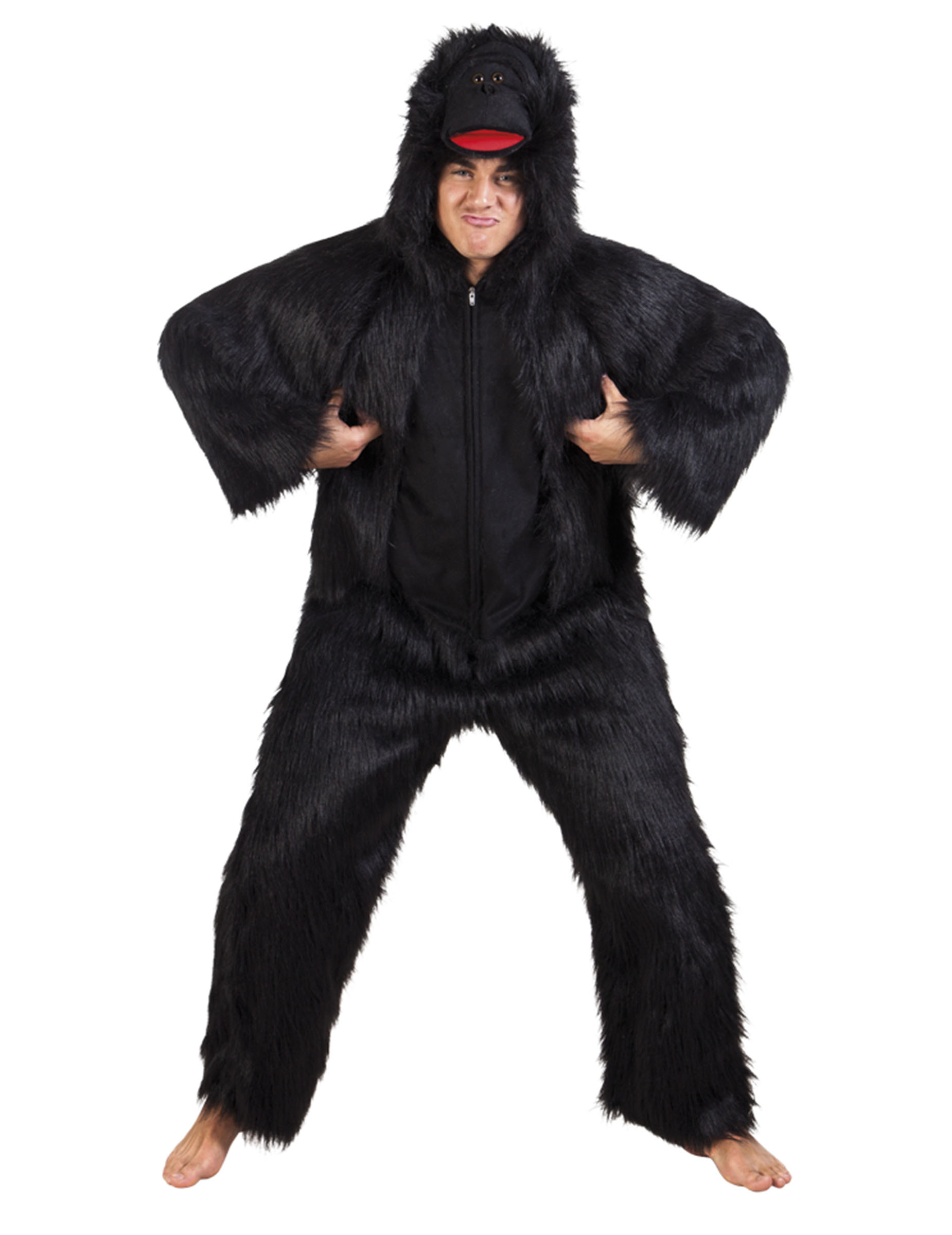 Déguisement gorille noir luxe adulte