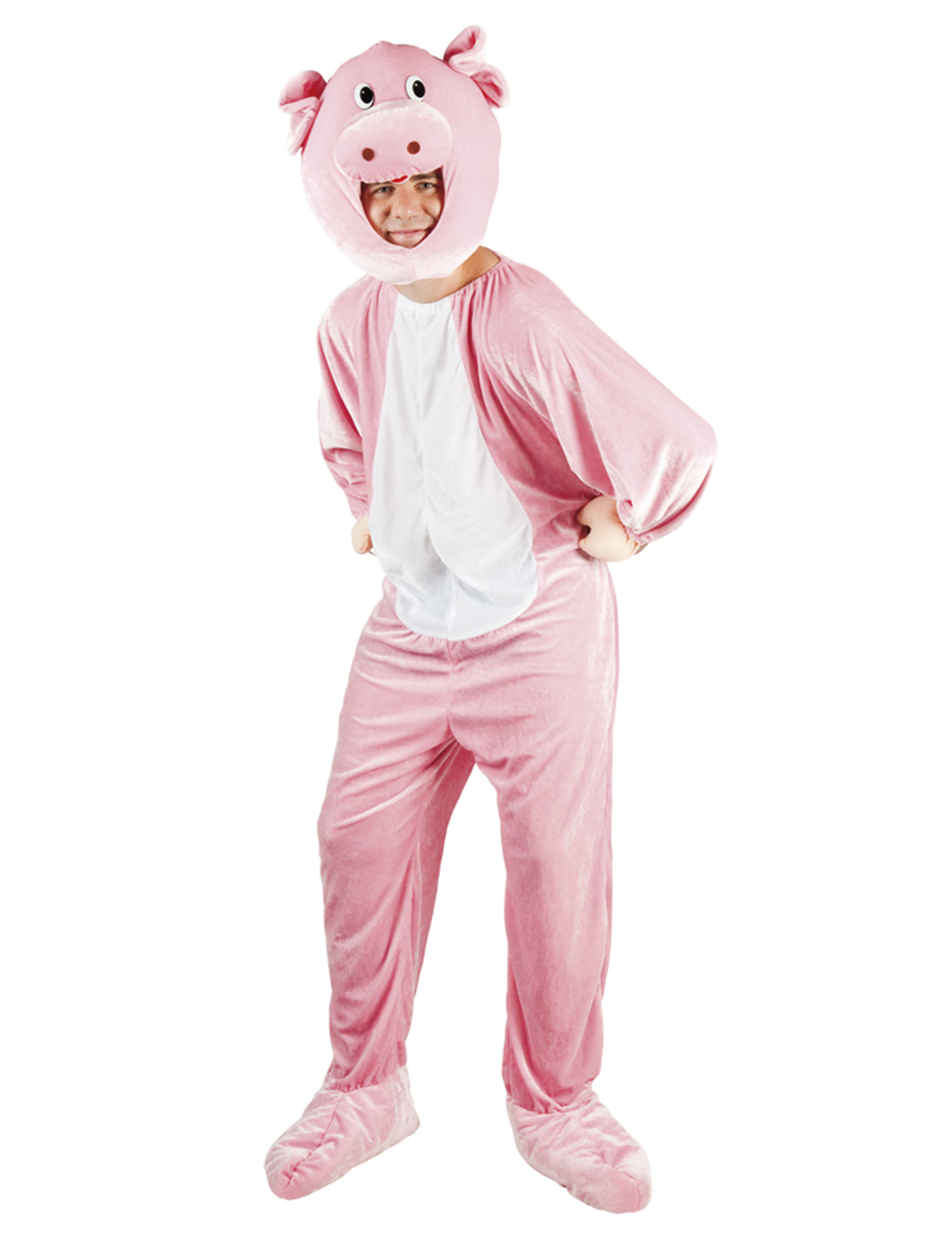Déguisement cochon mascotte adulte