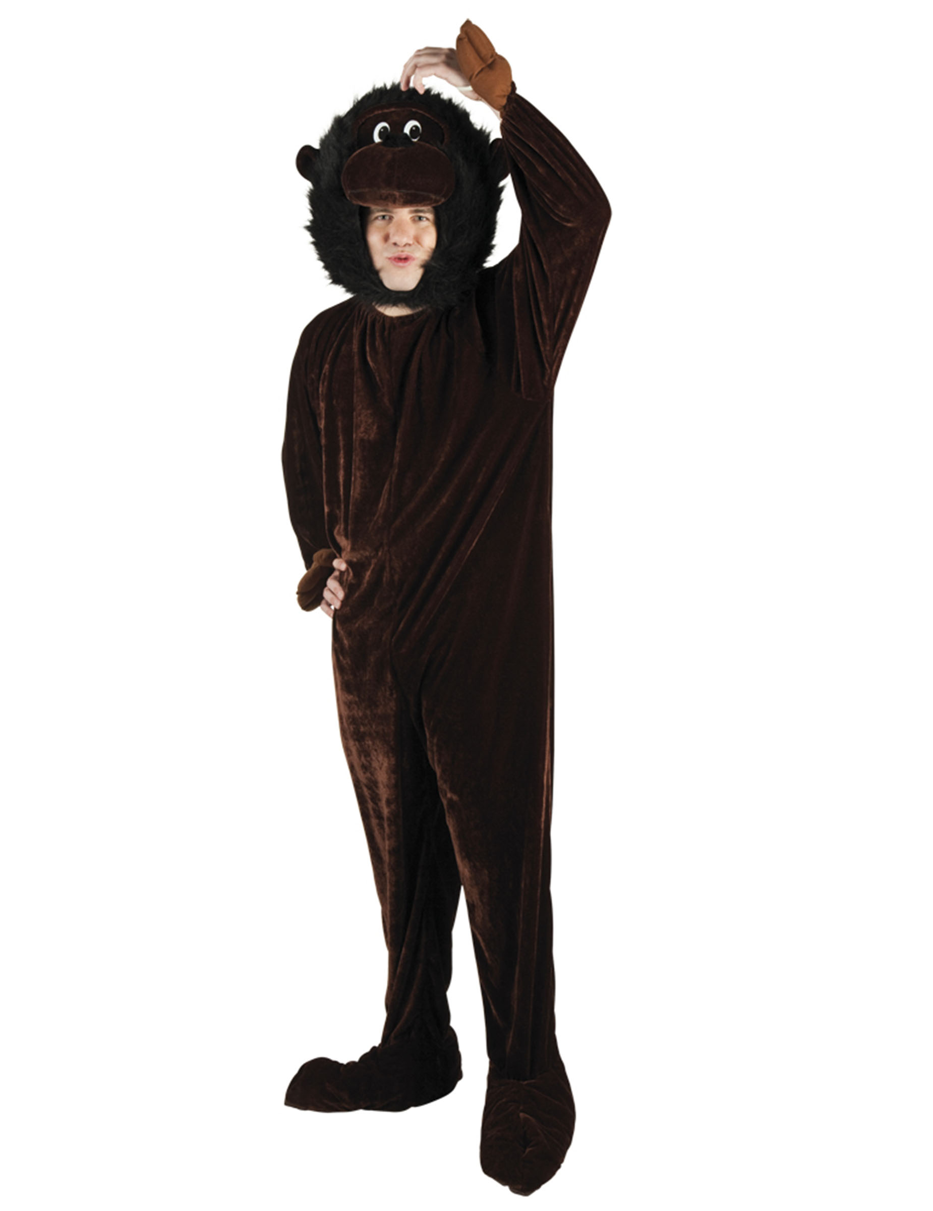 Déguisement singe mascotte adulte