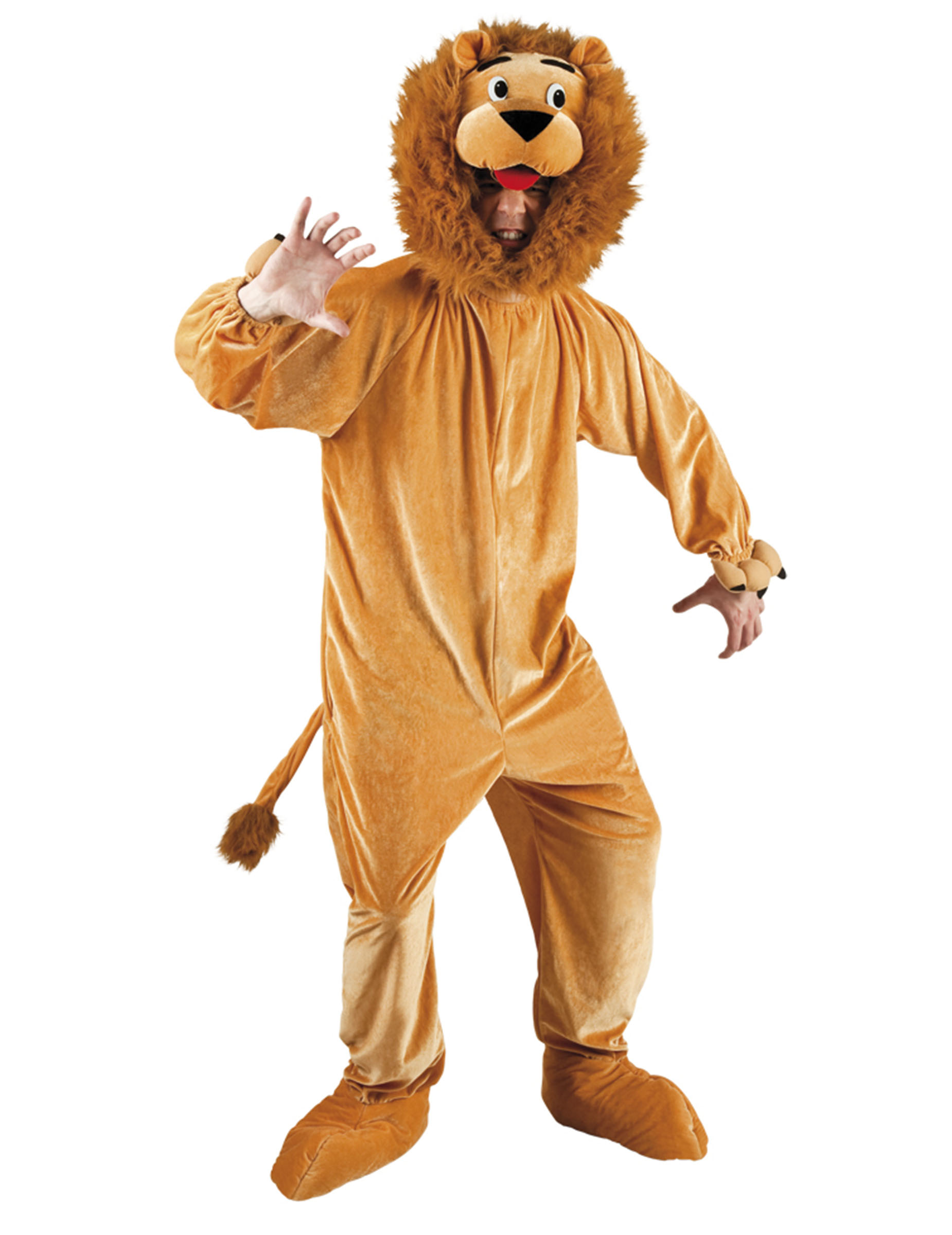 Déguisement lion mascotte adulte