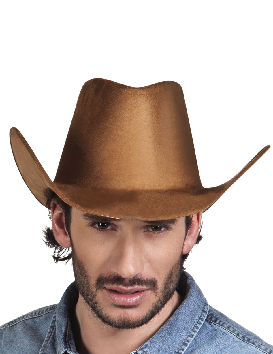 Chapeau cowboy far west marron adulte