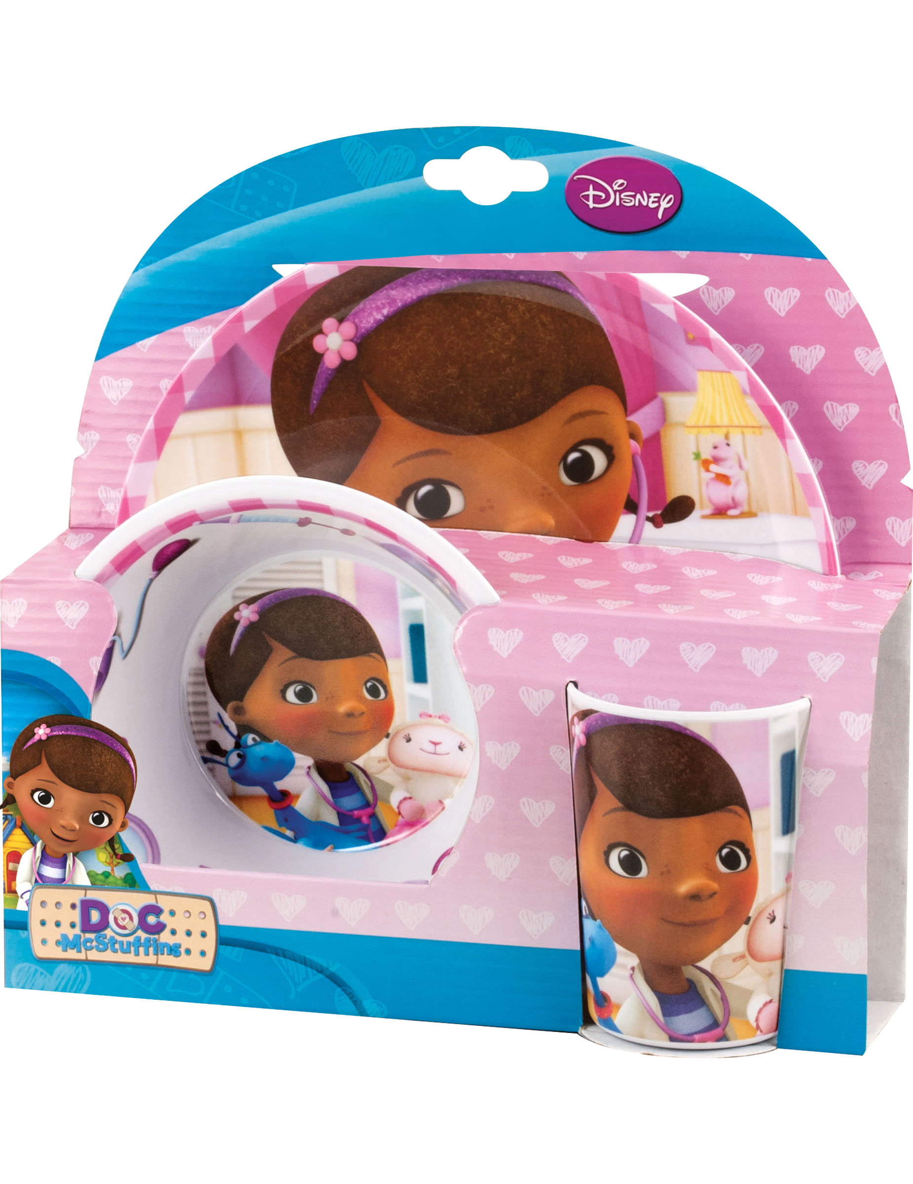 Coffret de vaisselle en mélamine Docteur la Peluche