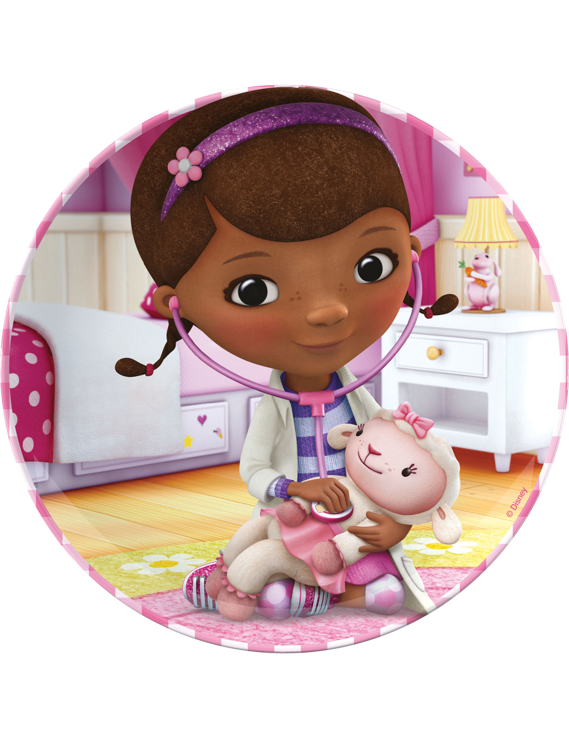 Assiette mélamine Docteur la Peluche