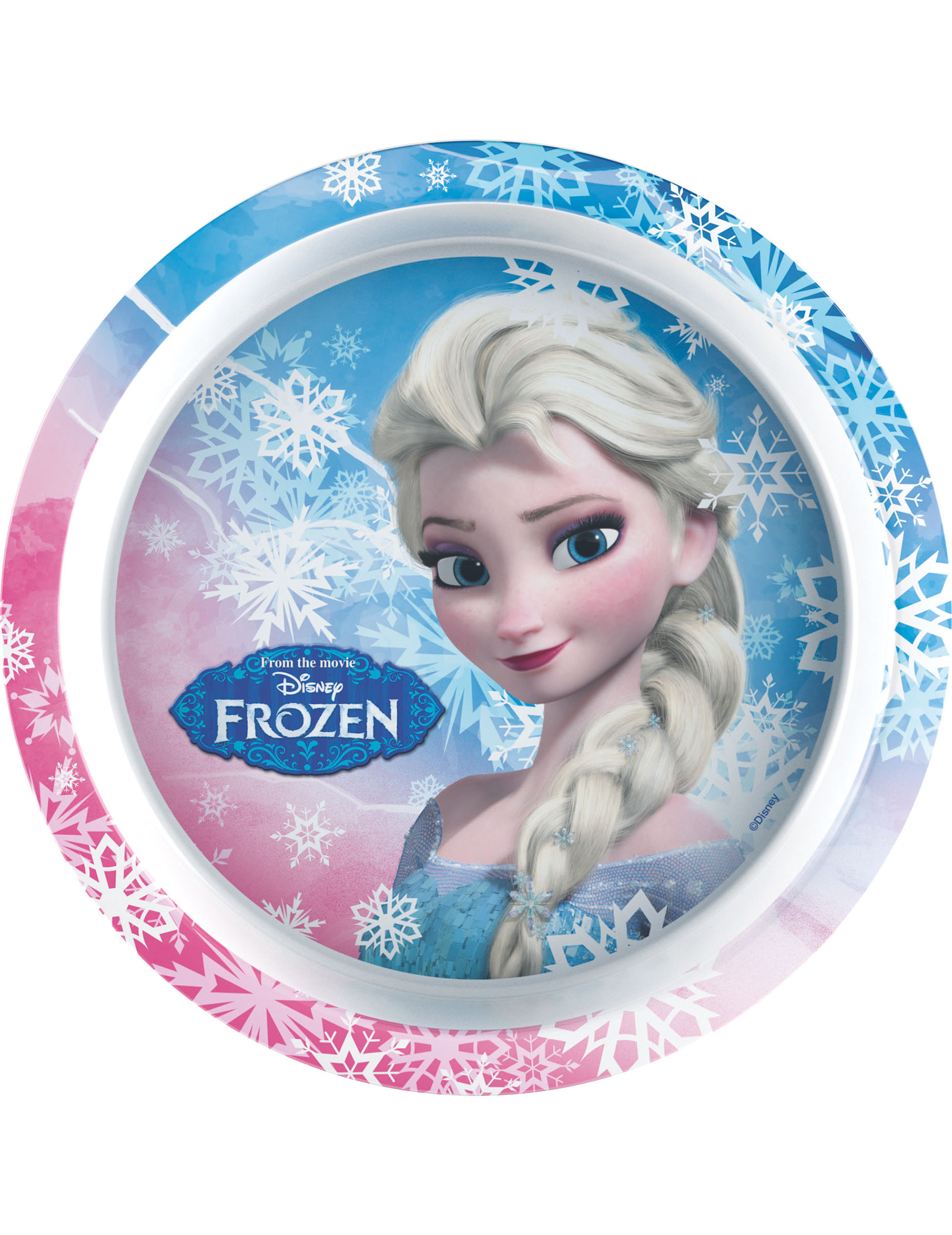 Assiette en plastique La Reine des Neiges 21 cm