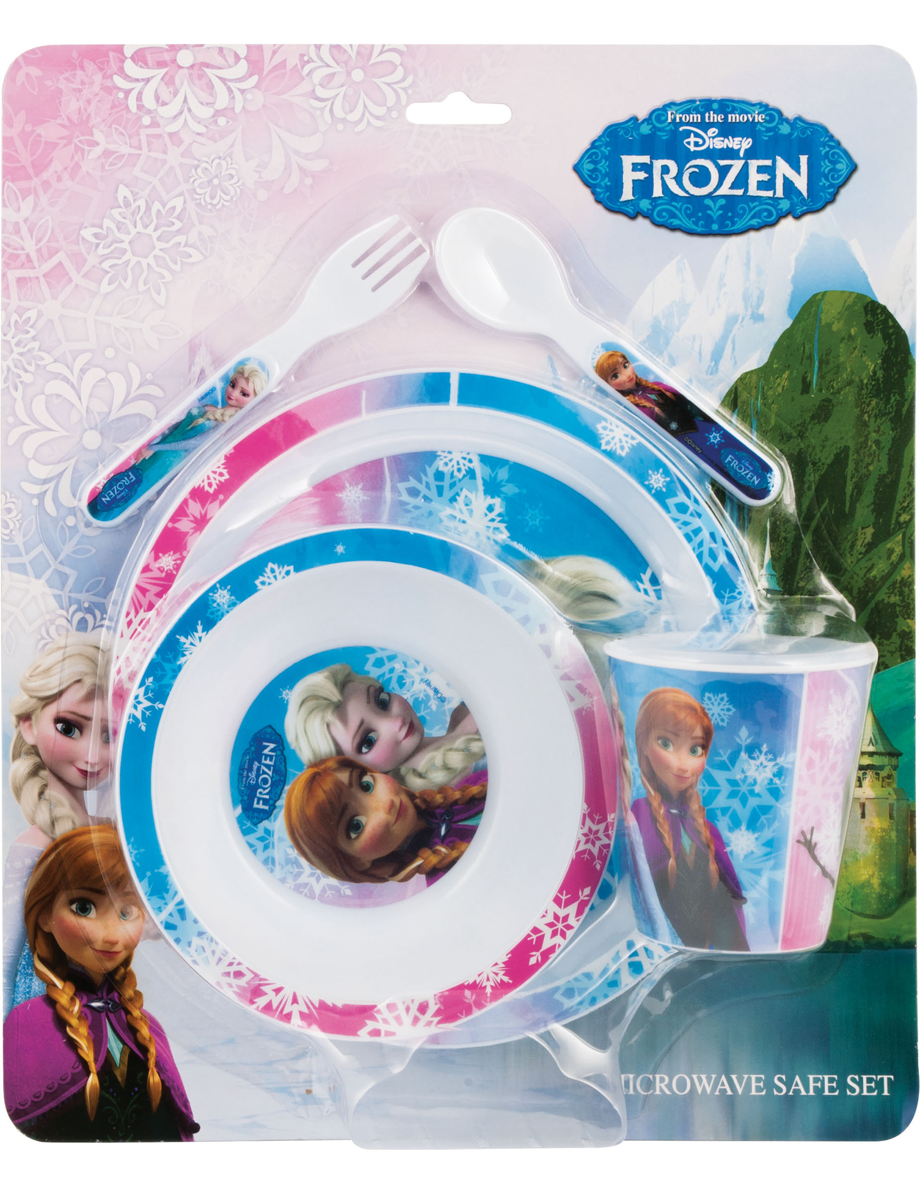 Coffret vaisselle plastique La Reine des Neiges