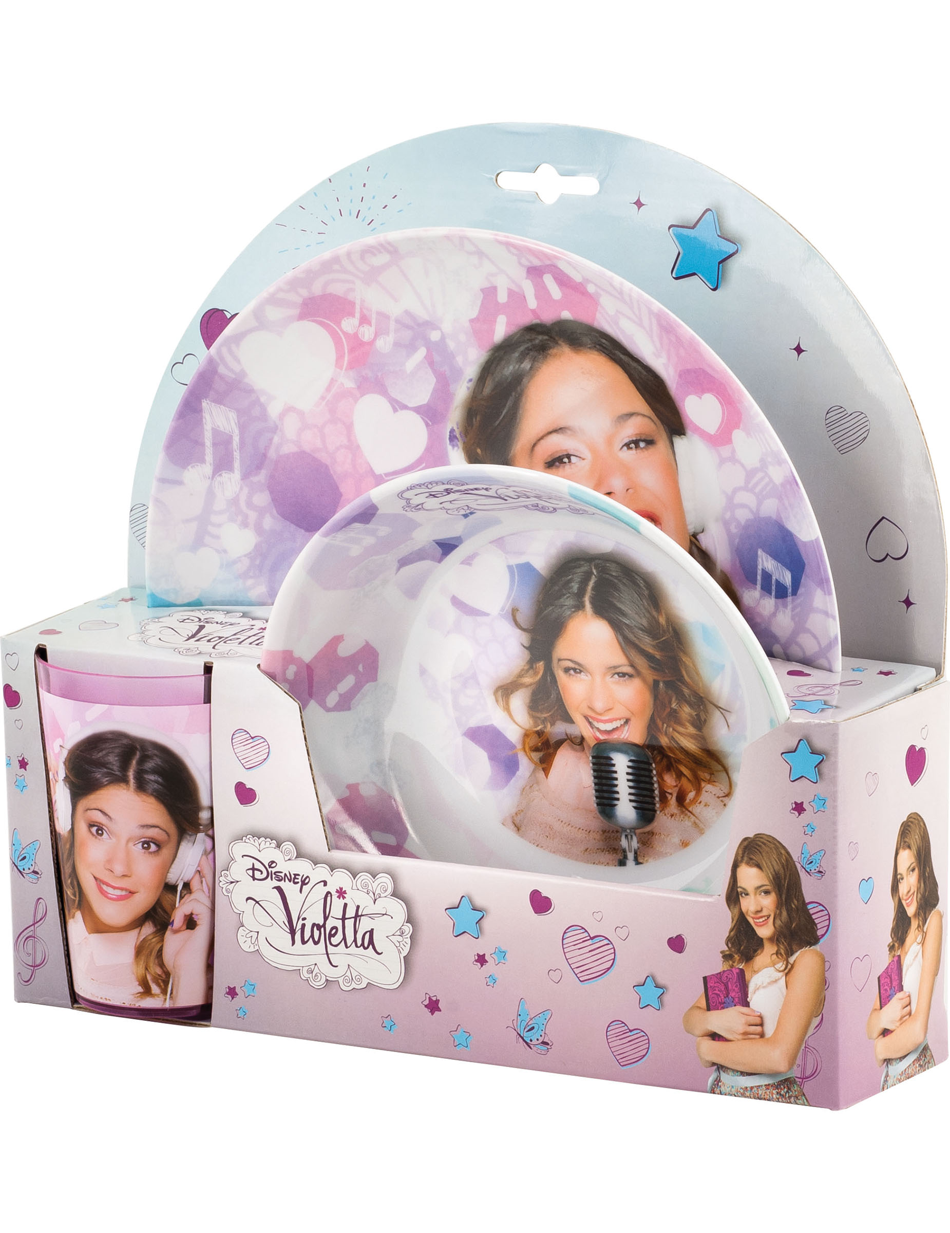 Coffret vaisselle mélamine Violetta