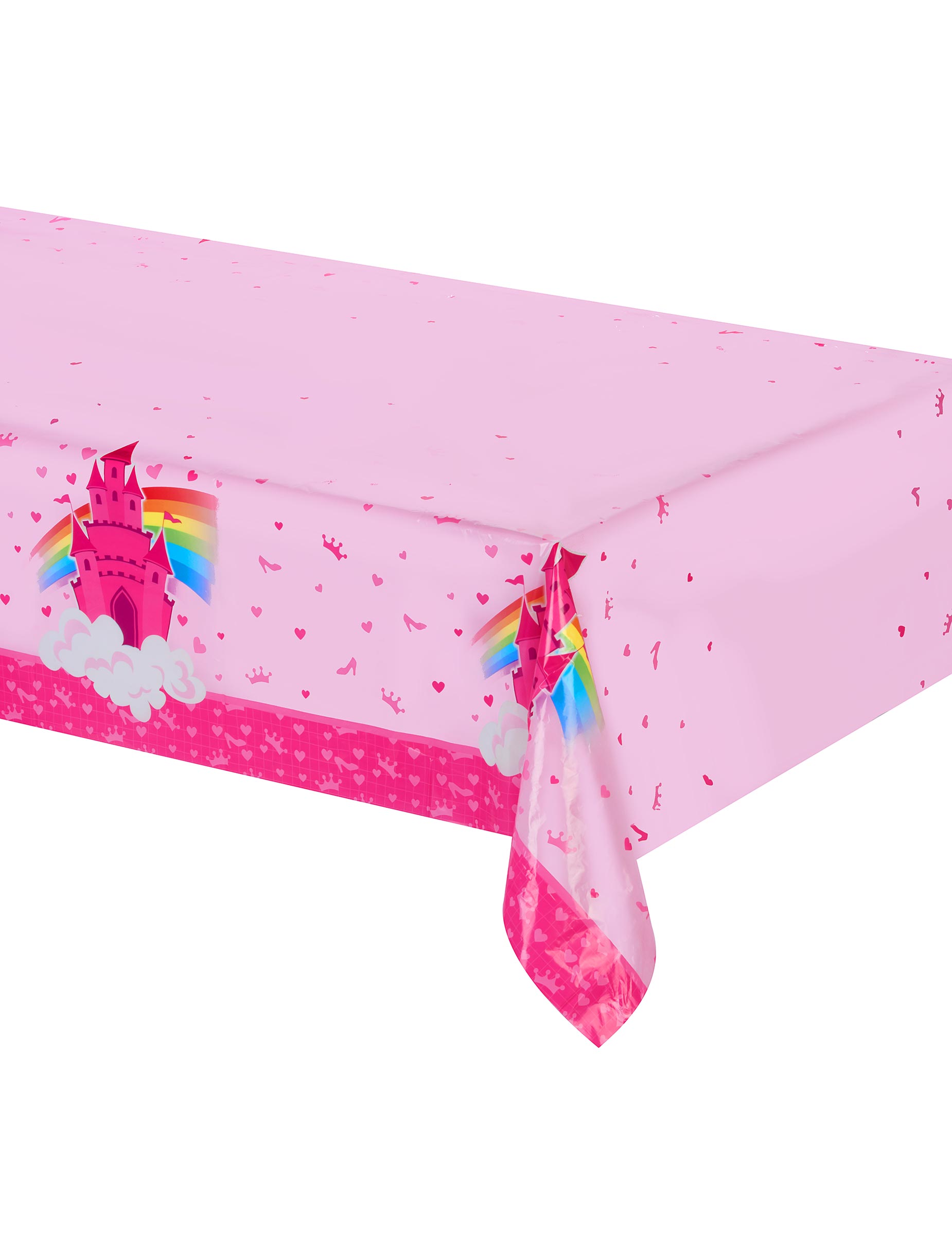 Nappe en plastique pliée Château 120 x 180 cm