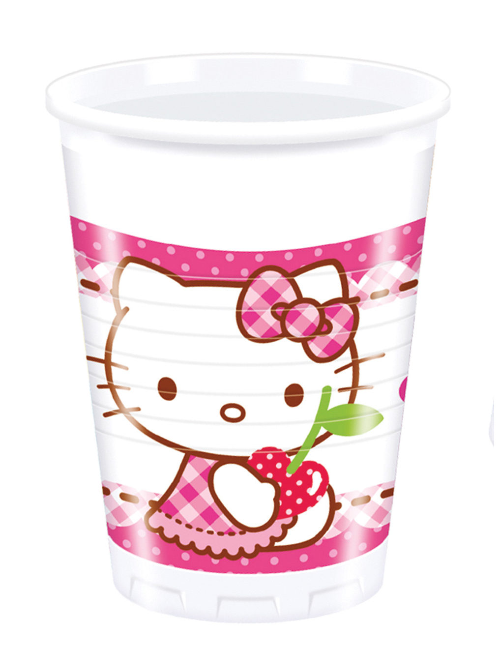 8 Gobelets en plastique Hello Kitty 20 cl