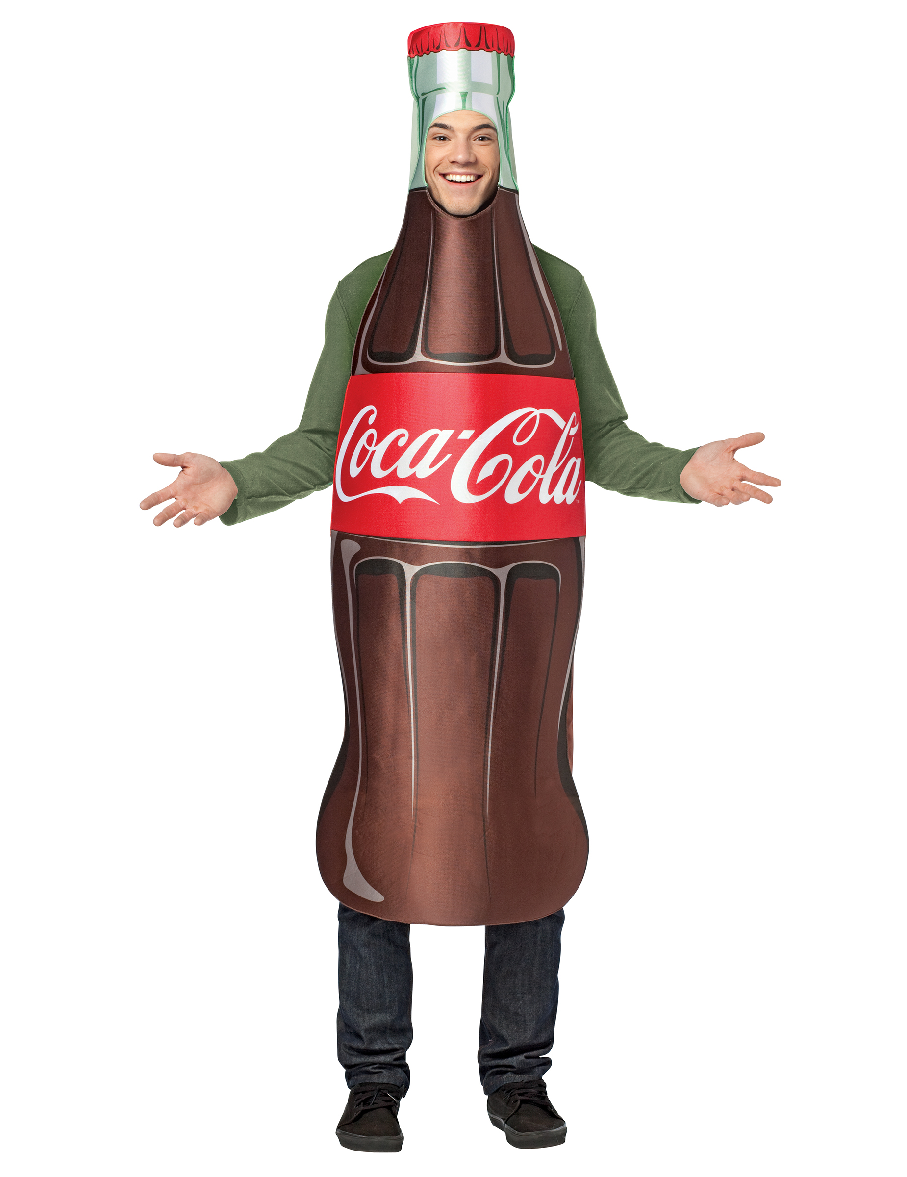 Déguisement bouteille de Coca-Cola adulte