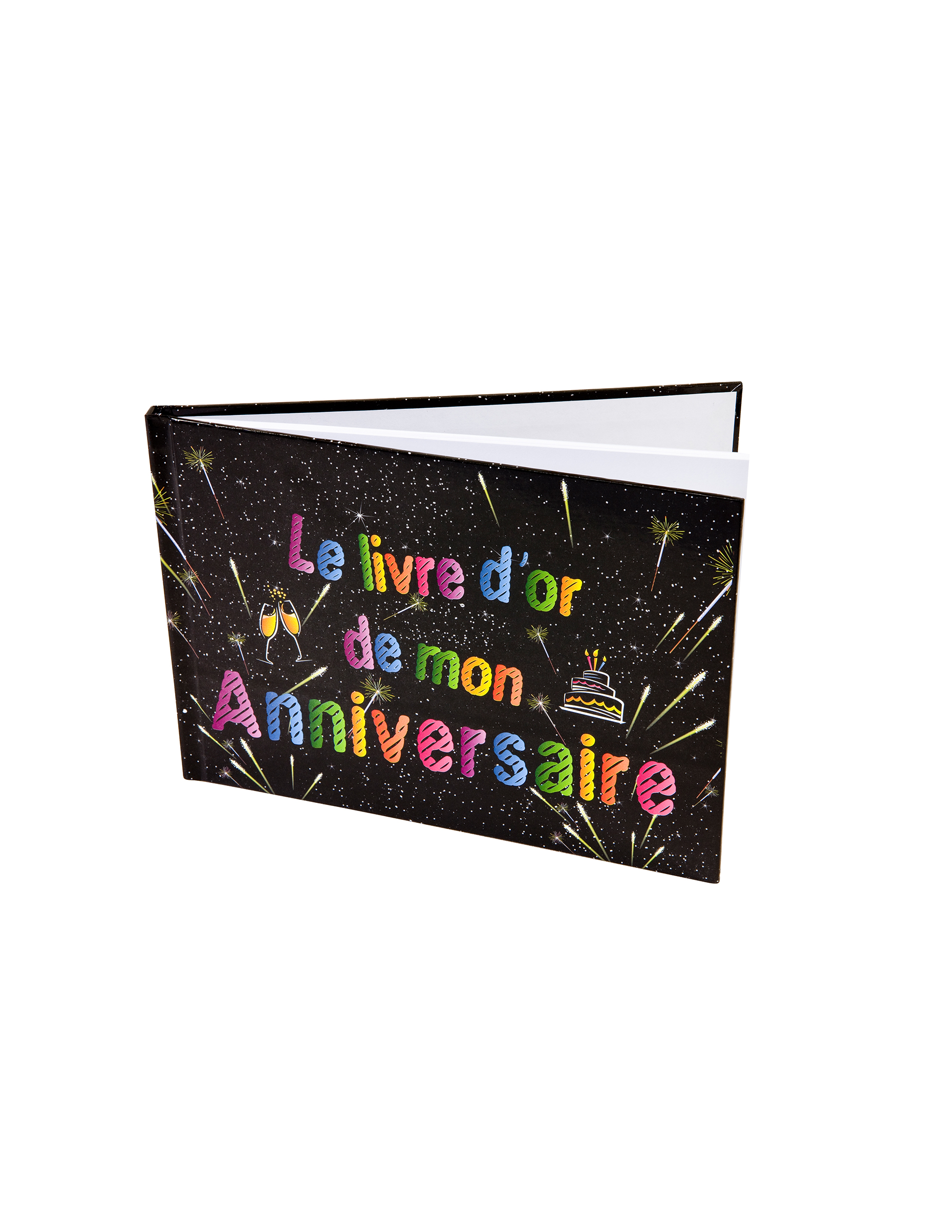 Livre d'or Anniversaire Feux d'artifice 21.5 x 15.5 cm