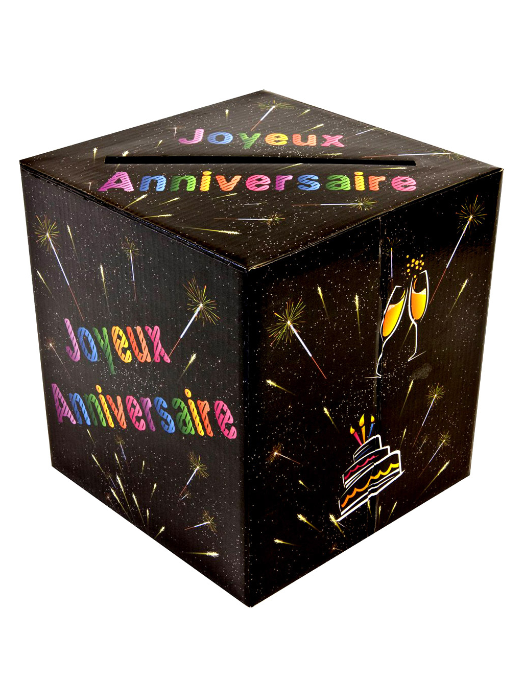 Urne joyeux anniversaire chic 20 x 23 cm