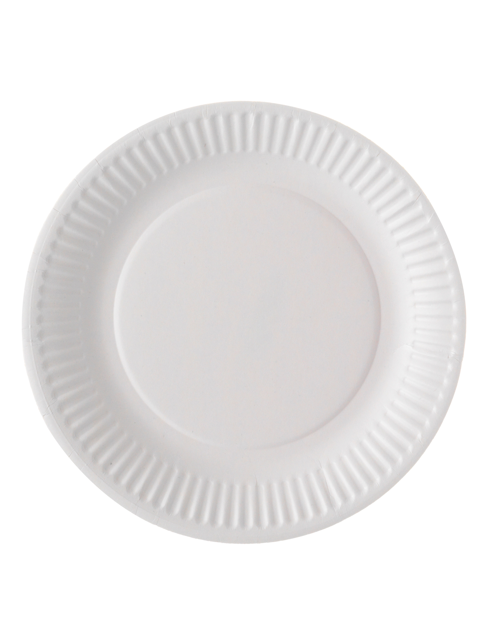 100 Petites assiettes en carton blanc 18 cm