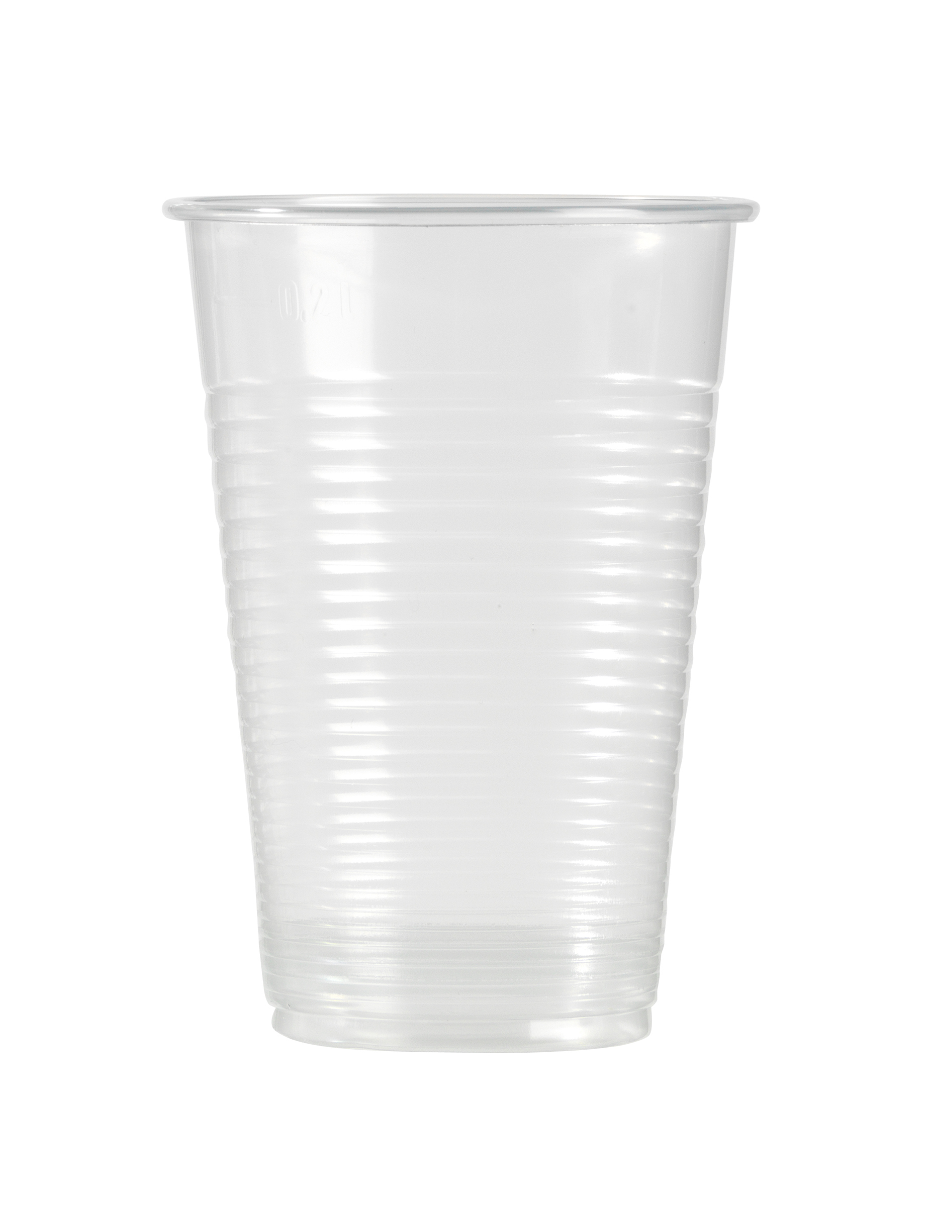 100 Gobelets en plastique transparent 220 ml