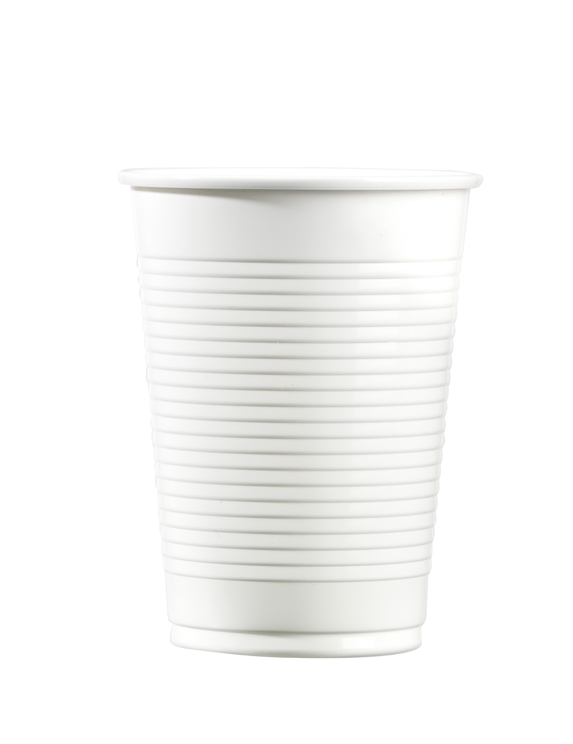 100 Gobelets en plastique blanc 20 cl
