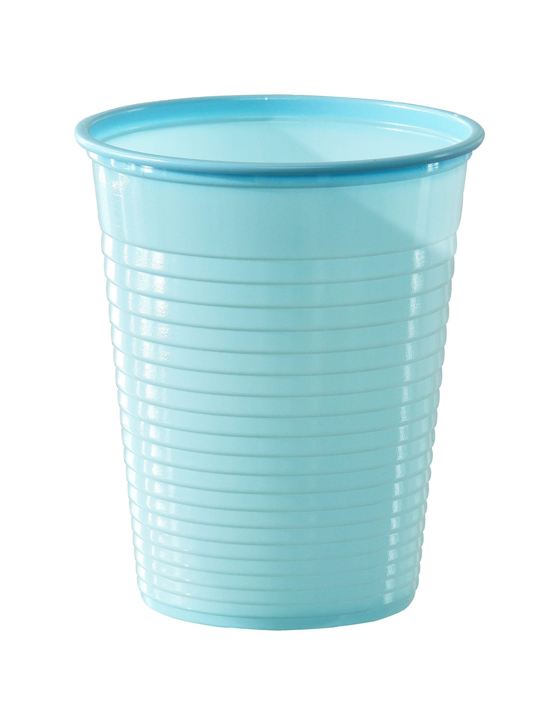50 Gobelets en plastique bleu pastel 20 cl