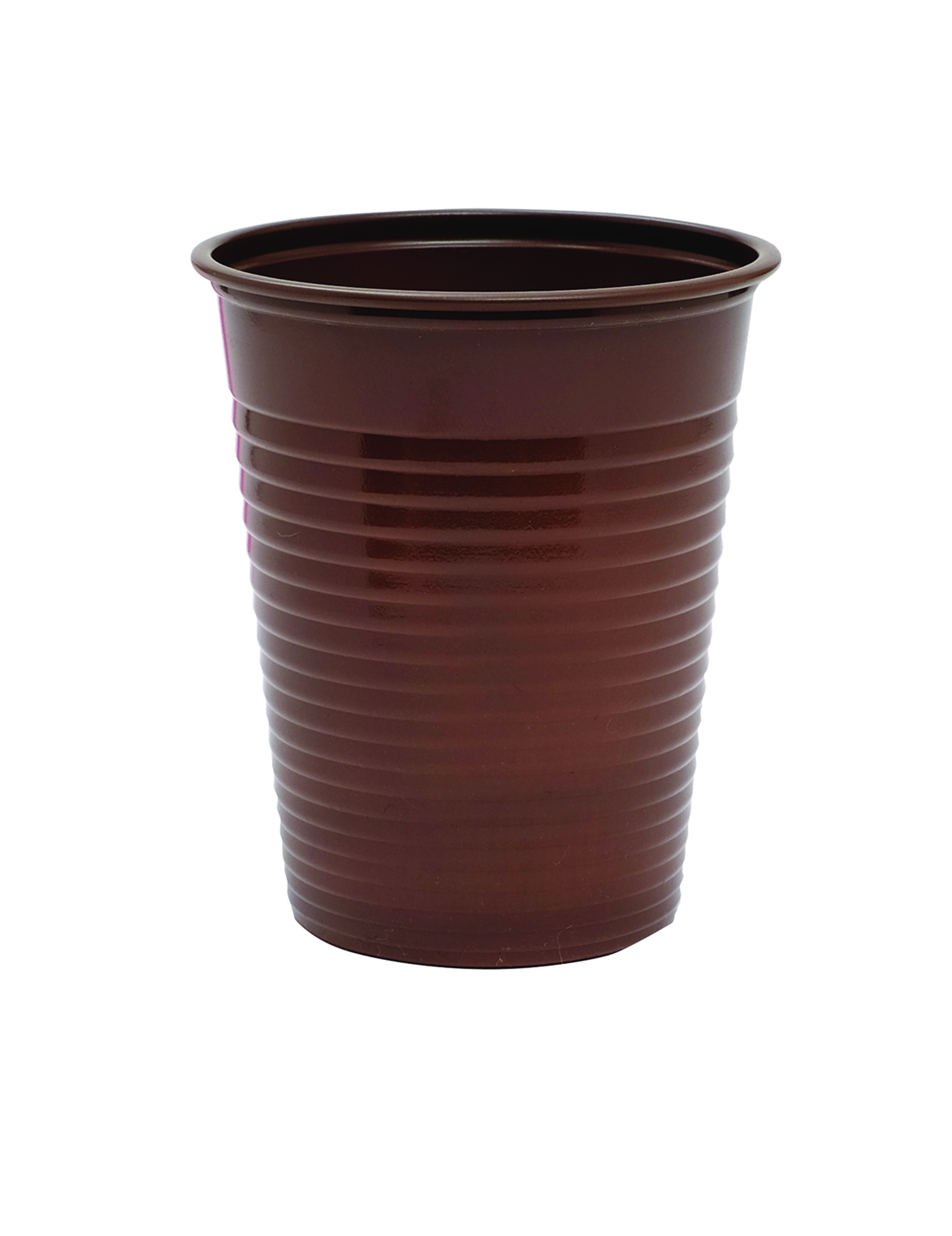 50 Gobelets en plastique chocolat 20 cl