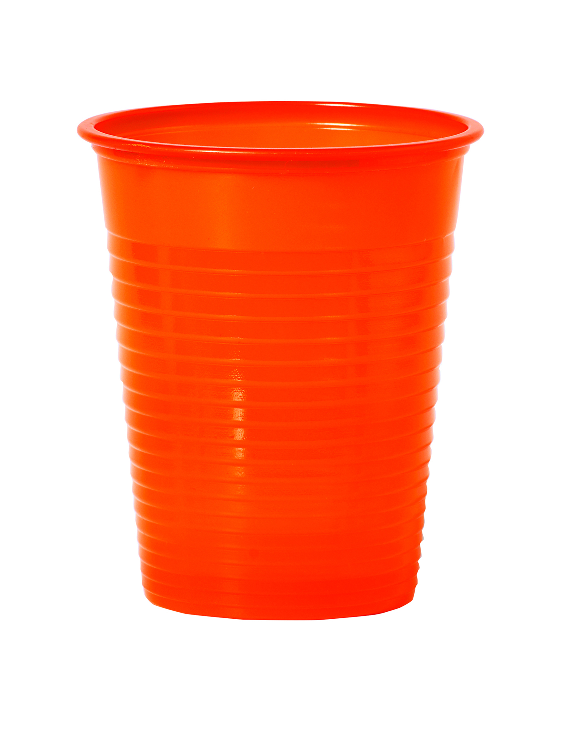 50 Gobelets en plastique mandarine 20 cl