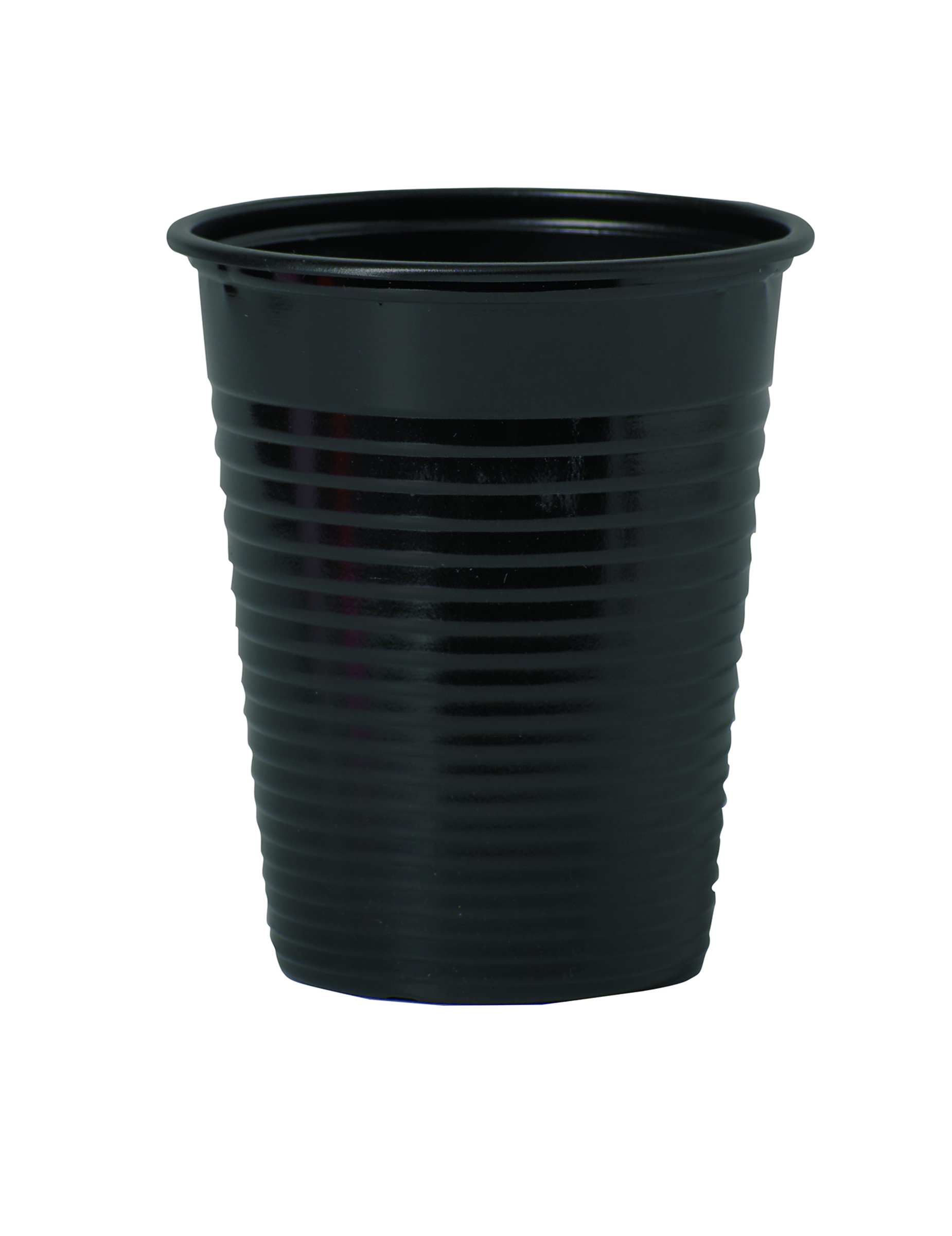 50 Gobelets en plastique noir 20 cl