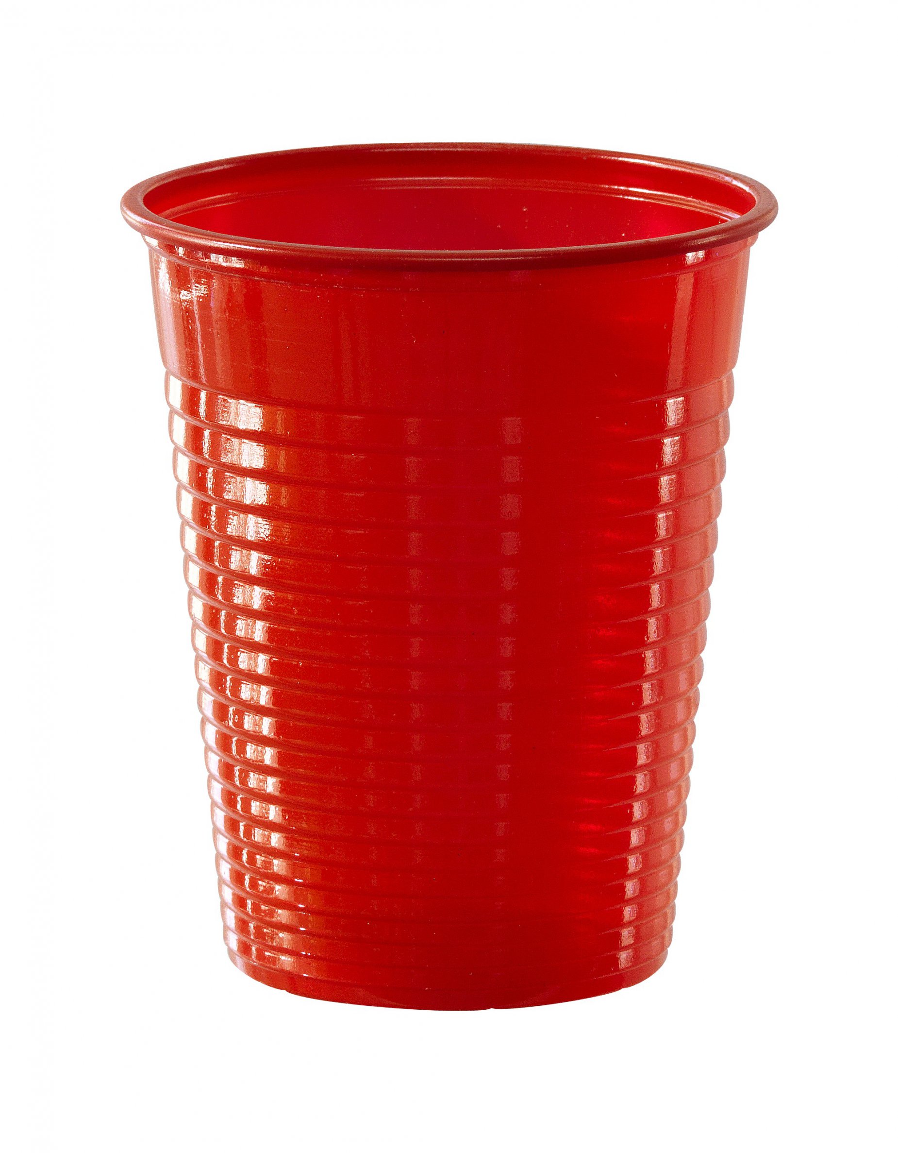 50 Gobelets en plastique rouge 20 cl