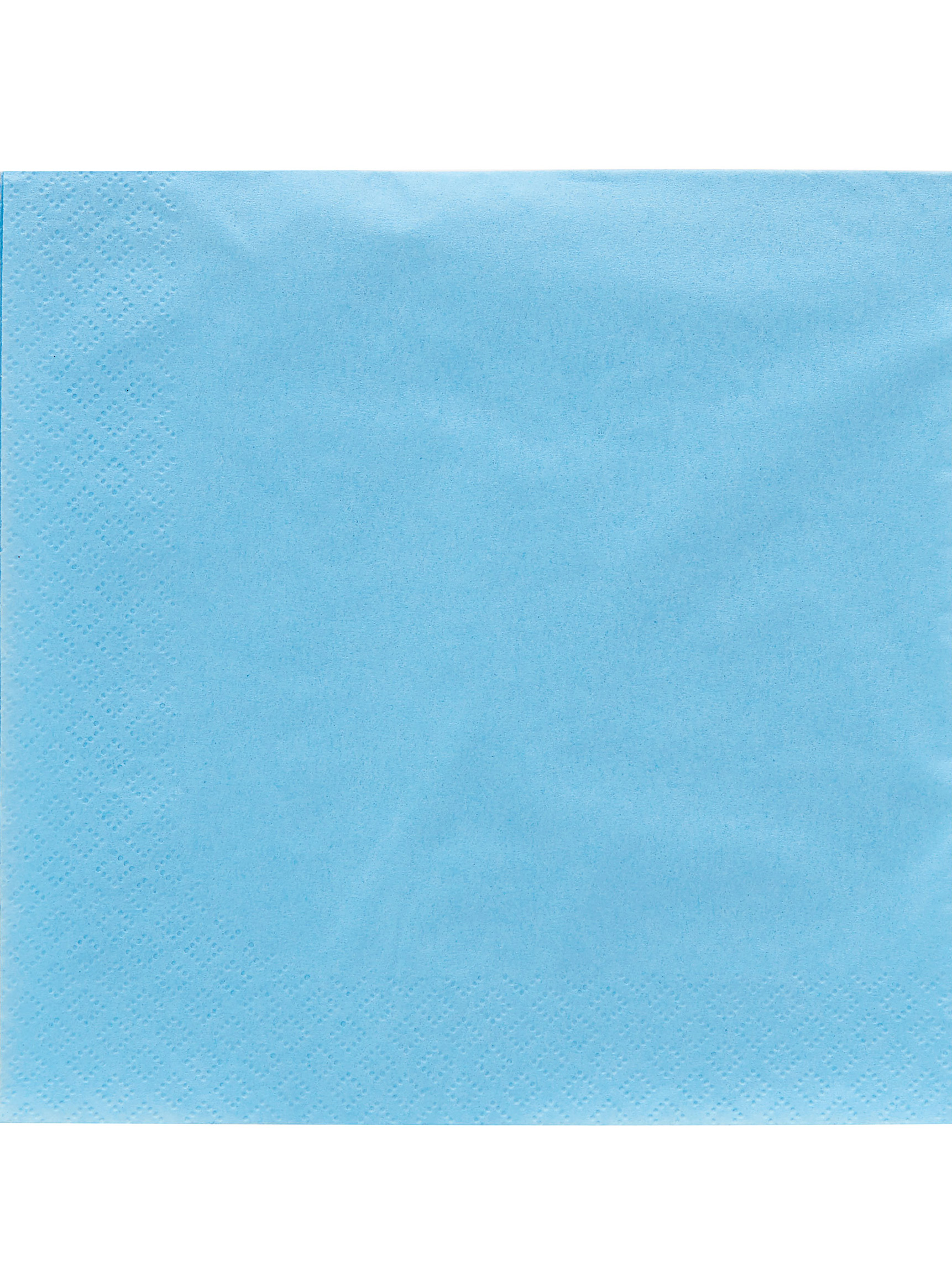 50 Serviettes en papier bleu ciel  38 x 38 cm
