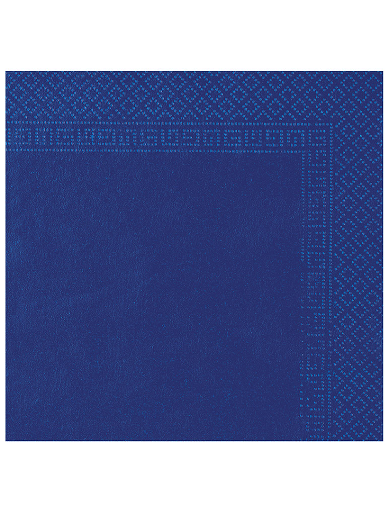 50 Serviettes bleu marine 38 x 38 cm