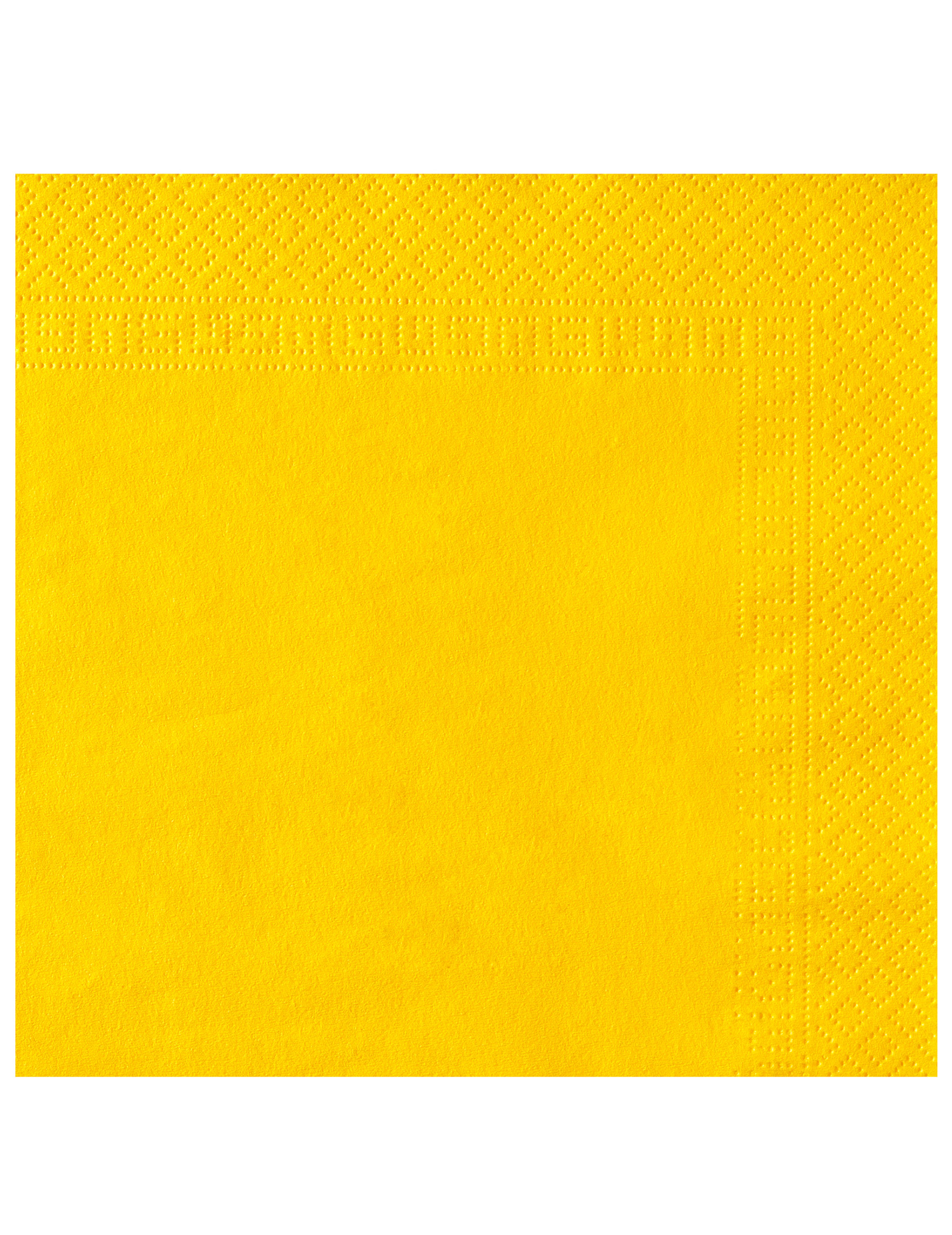 50 Serviettes jaune vif 38 x 38 cm
