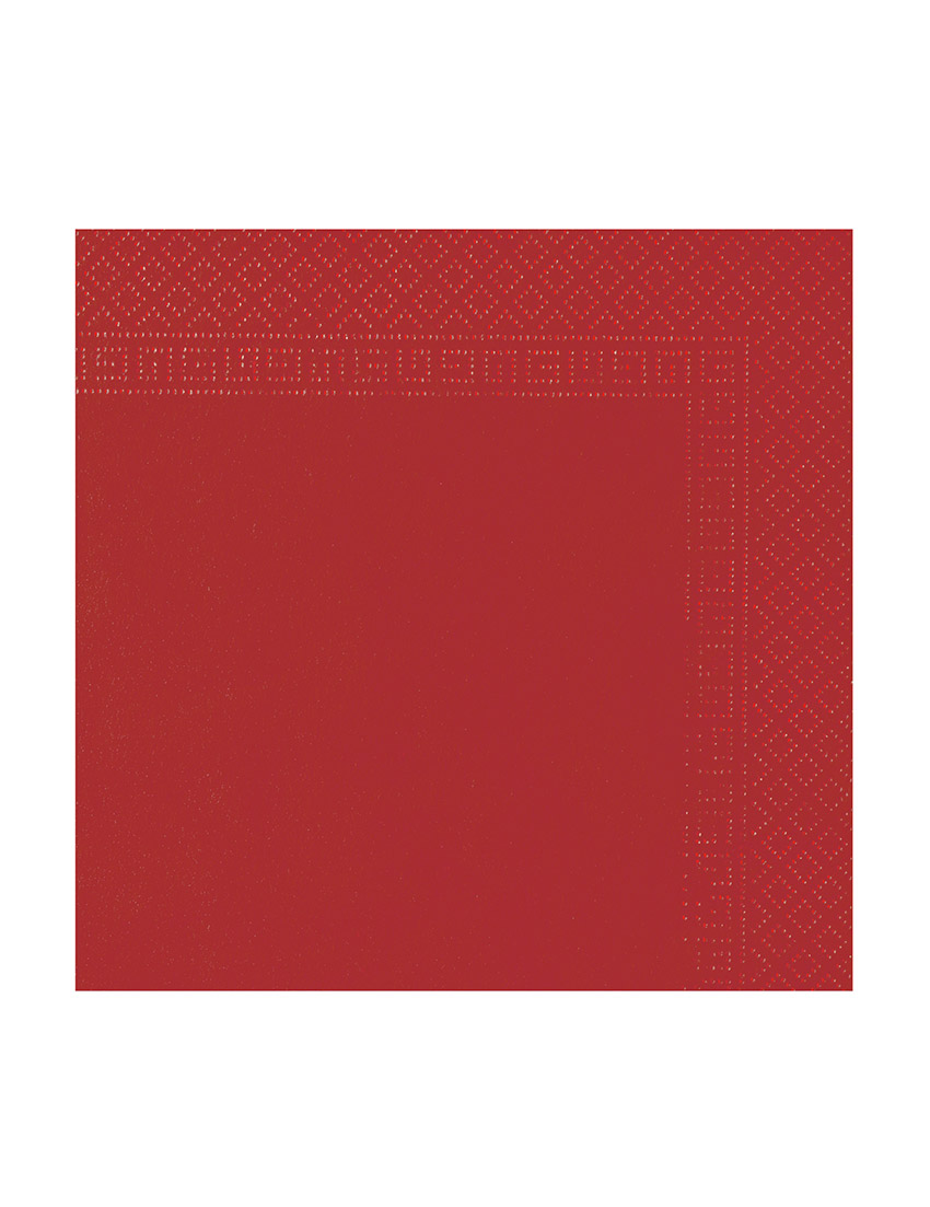 50 Serviettes rouge 38 x 38 cm