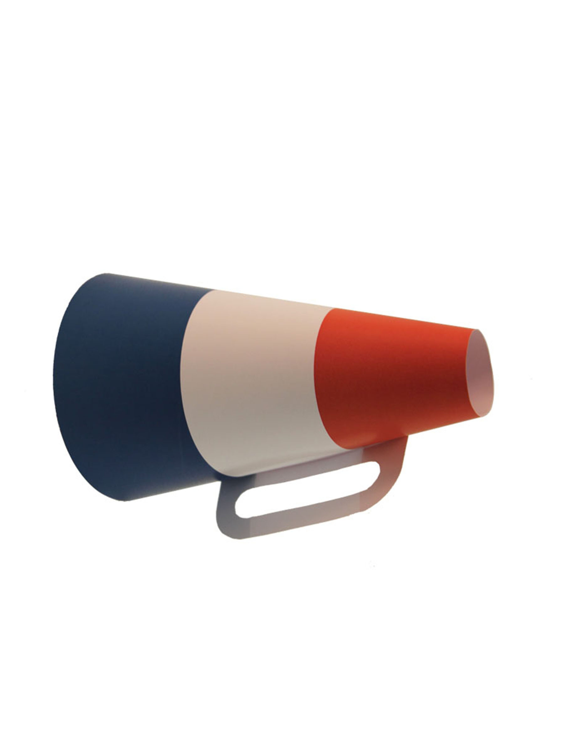 Porte voix cartonné bleu blanc rouge