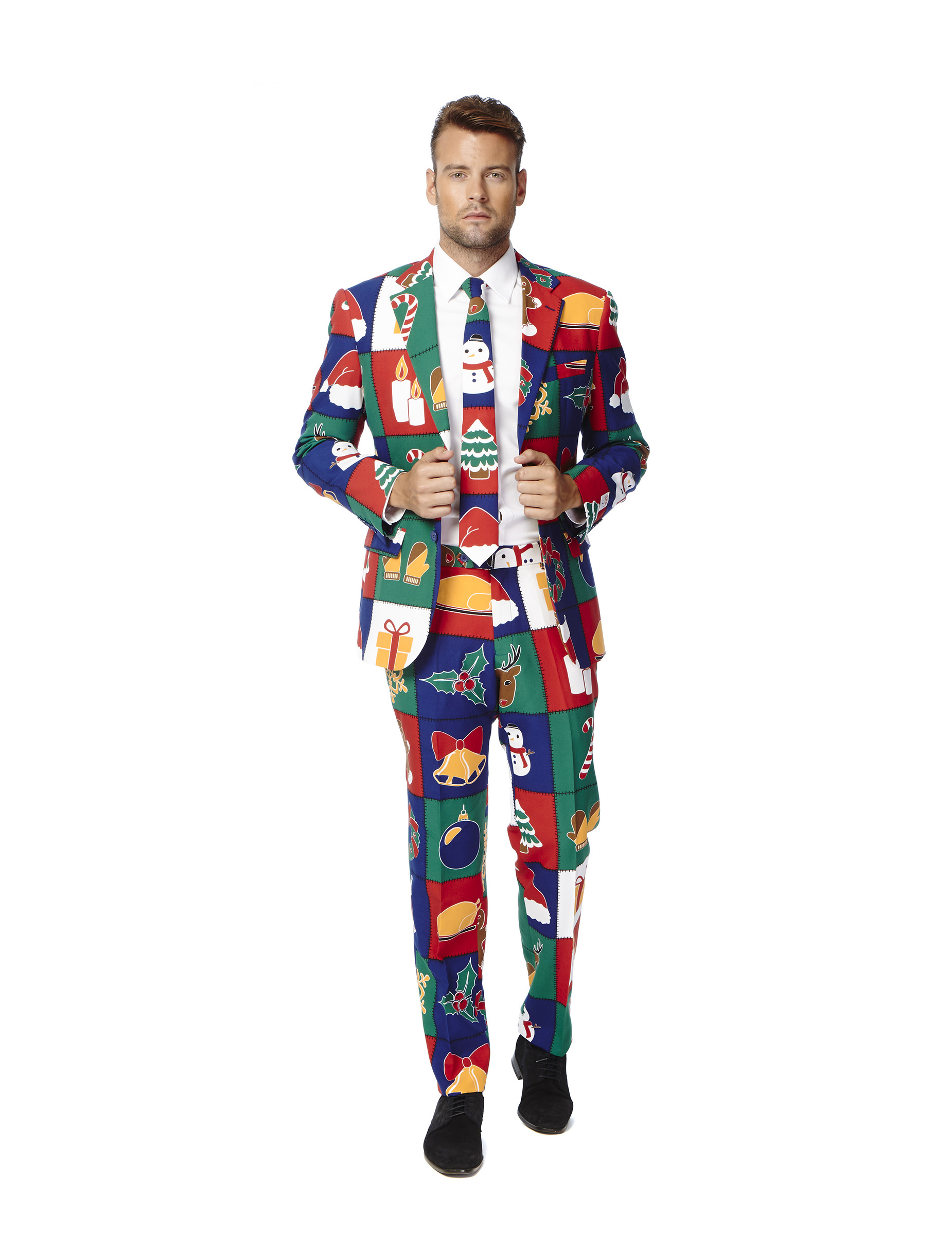 Costume Noël rapiécé homme Opposuits