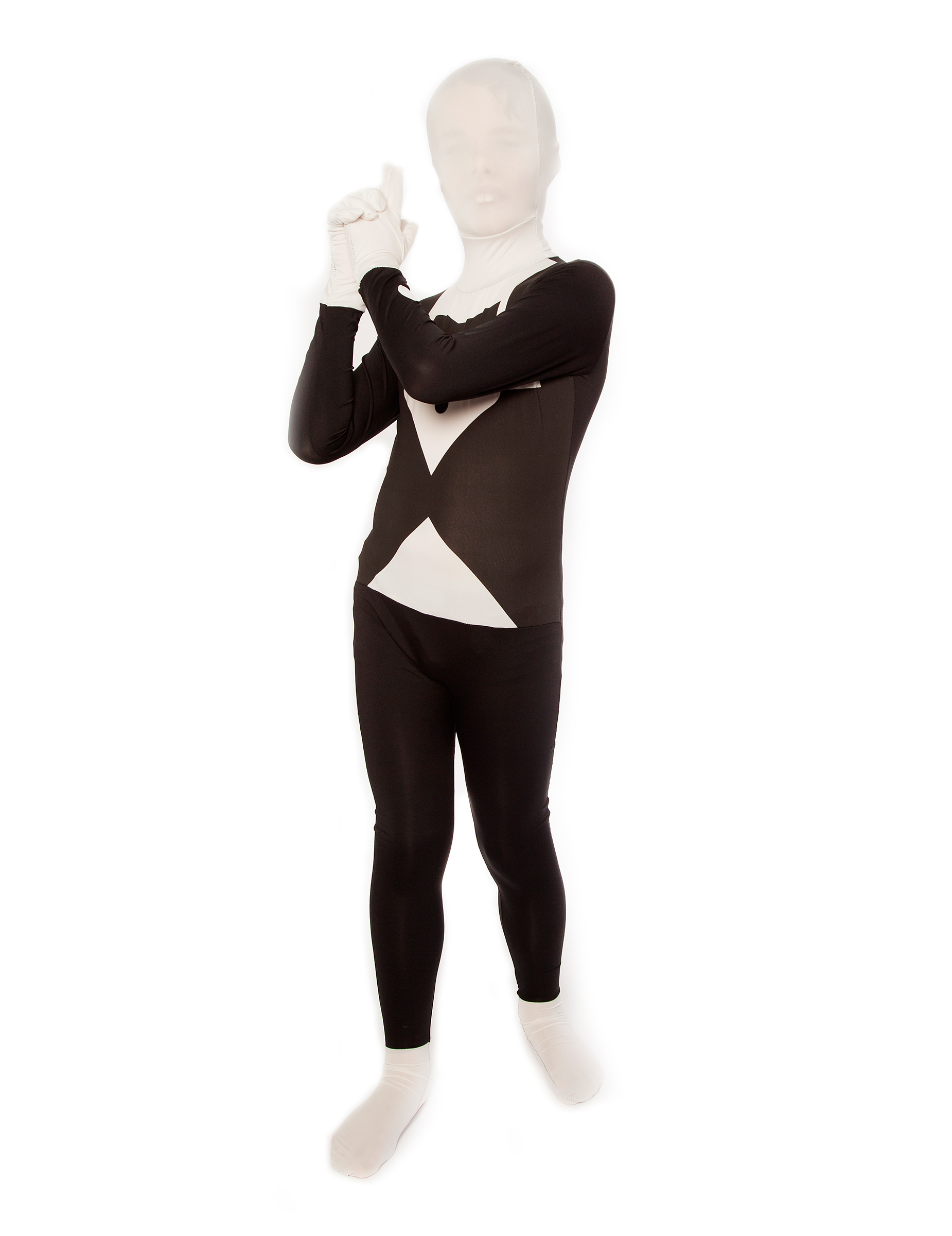 Déguisement costume noir et blanc enfant Morphsuits