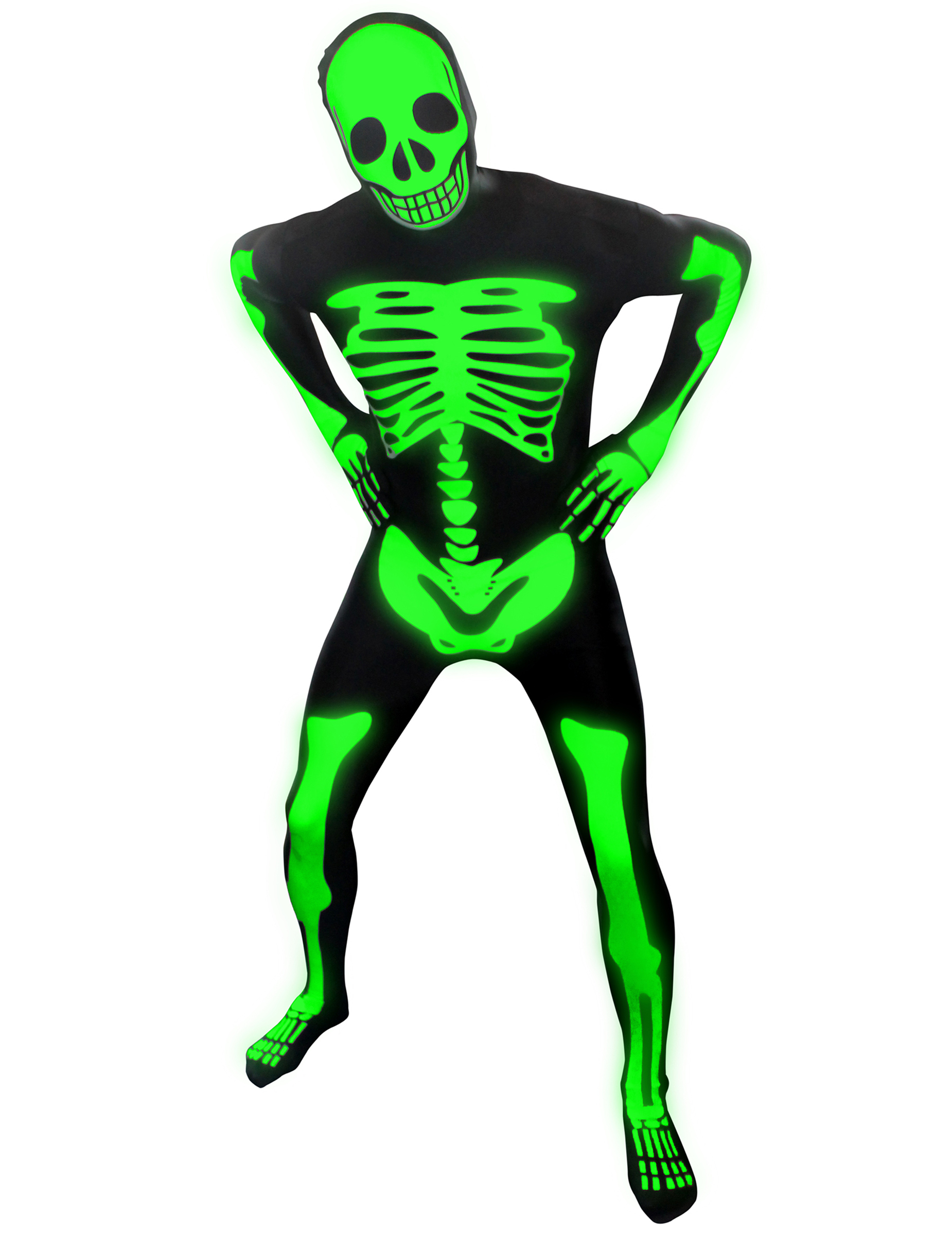 Déguisement squelette phosphorescent adulte Morphsuits Halloween