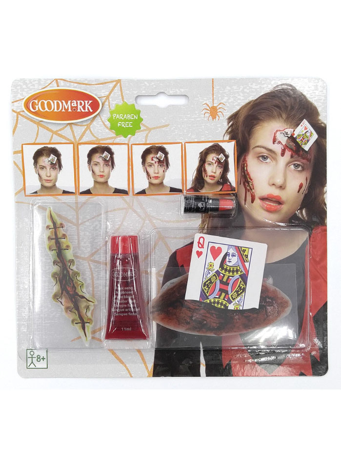 Kit maquillage reine de c ur ensanglantée adulte Halloween