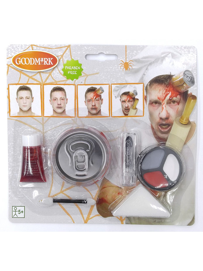 Kit maquillage canette soda sanglante adulte Halloween