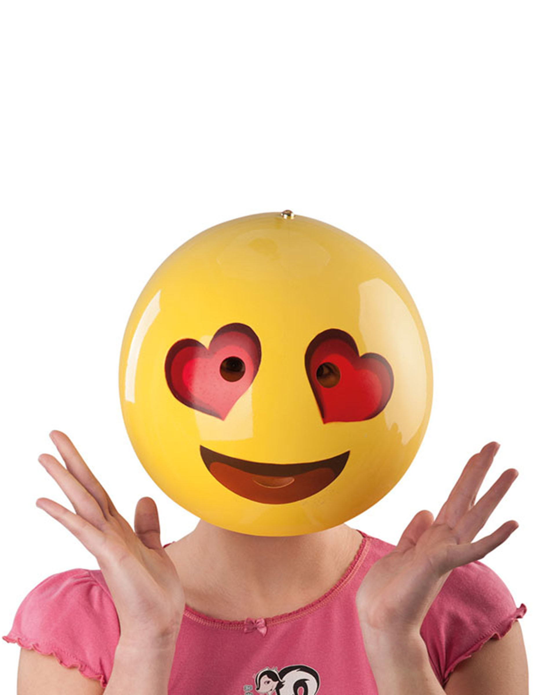 Masque smiley amoureux adulte