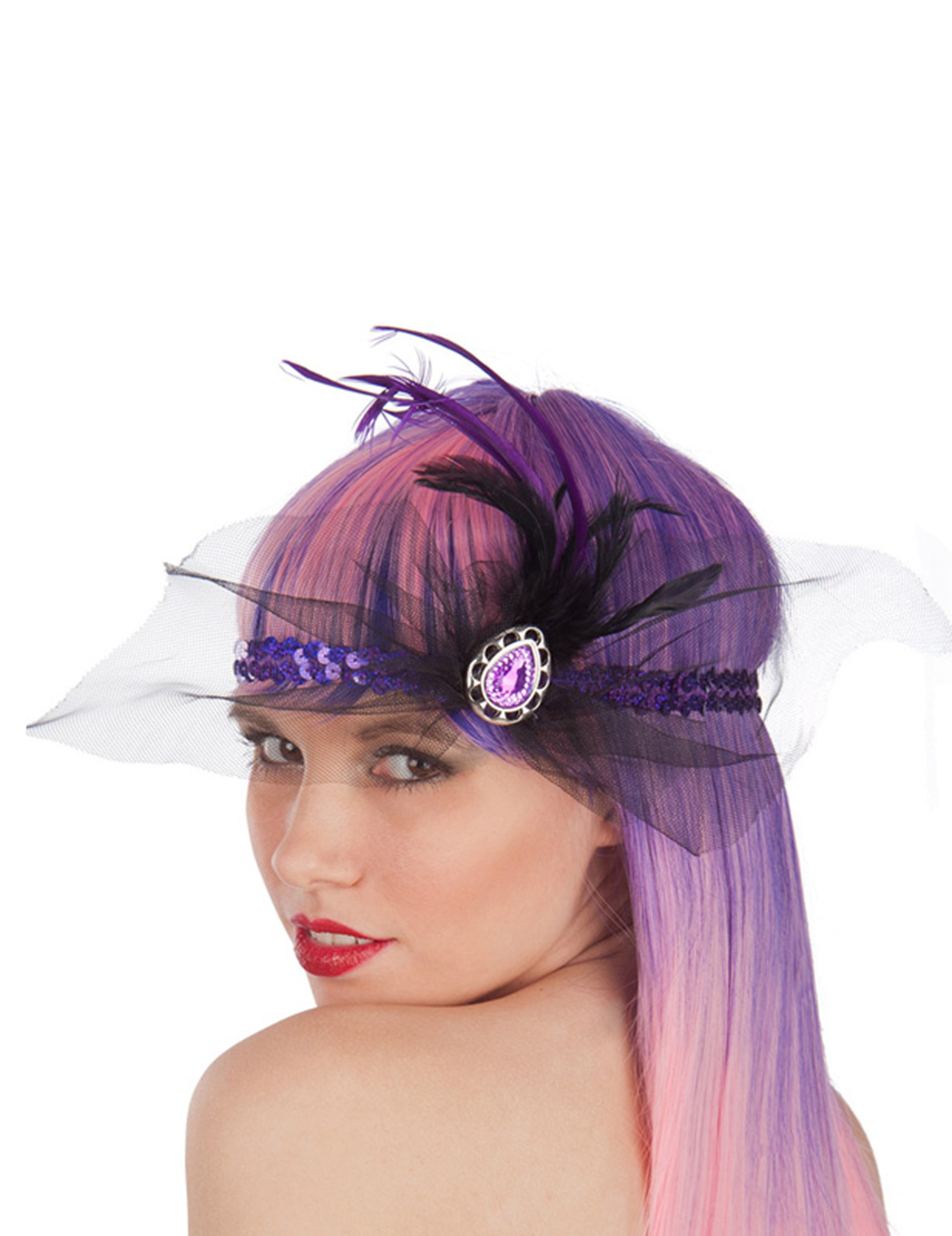 Bandeau Charleston violet adulte