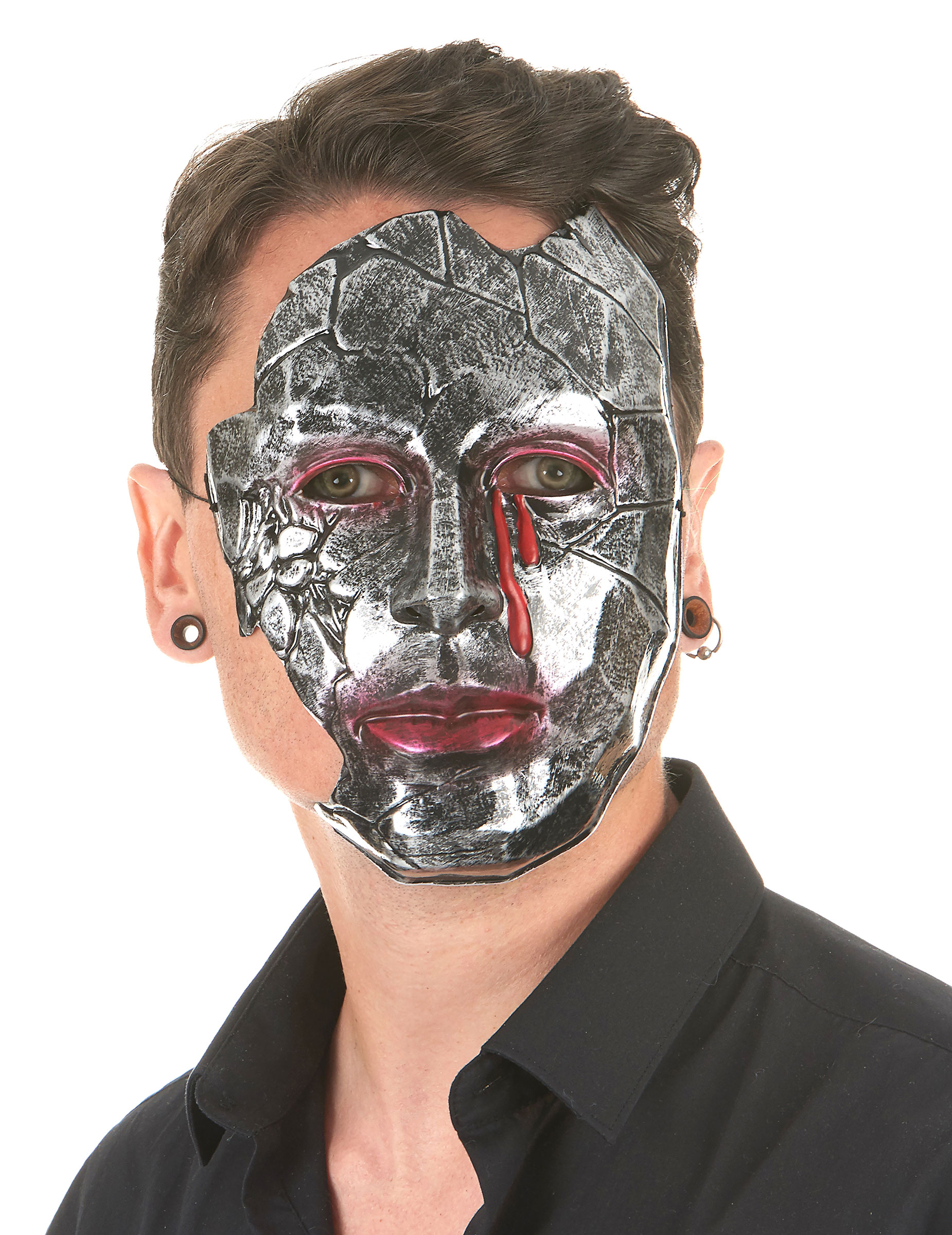 Masque homme métallique adulte