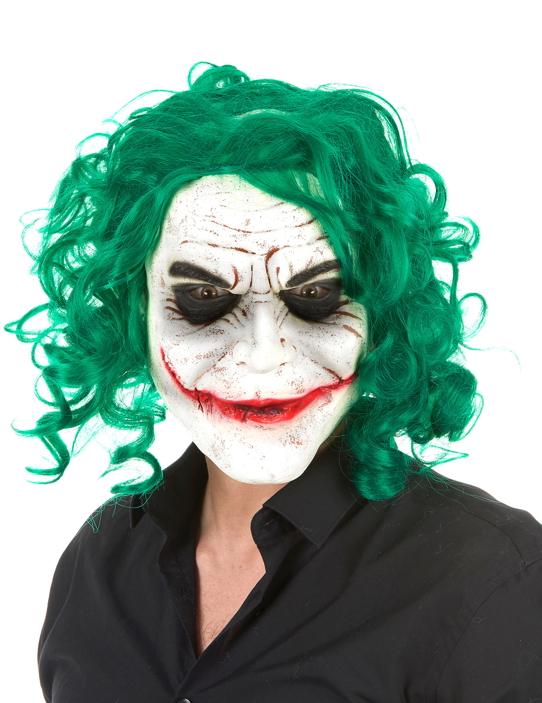Masque latex arlequin psychopathe adulte Halloween