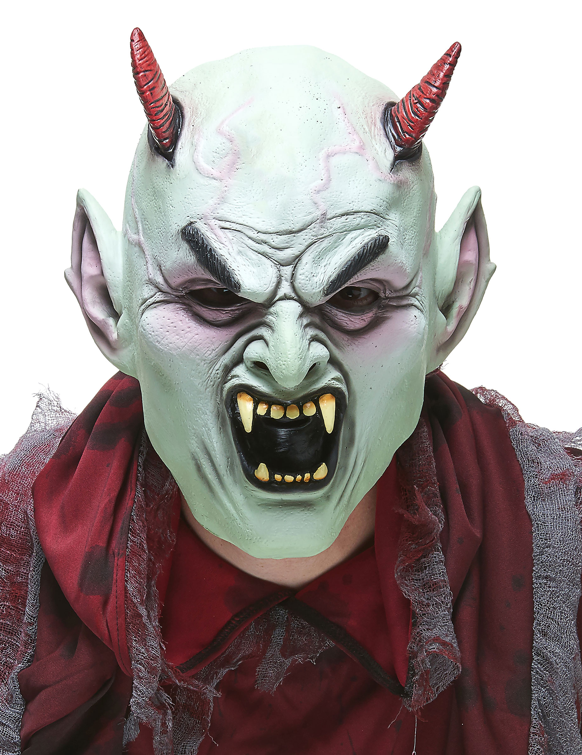 Masque latex diable en colère adulte