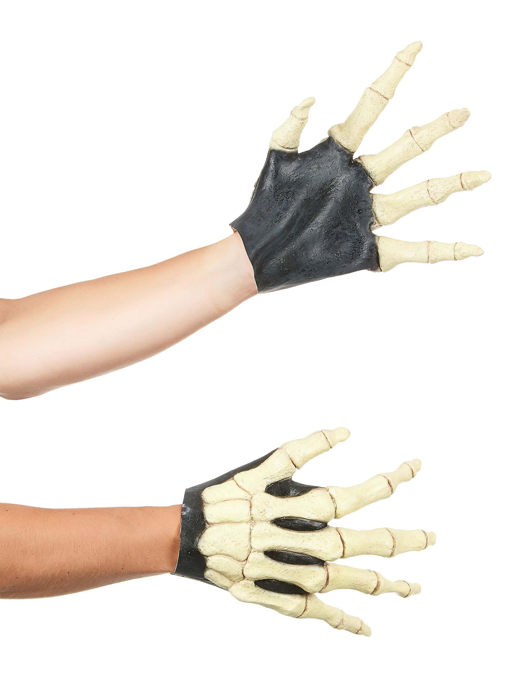 Gants mains squelette adulte