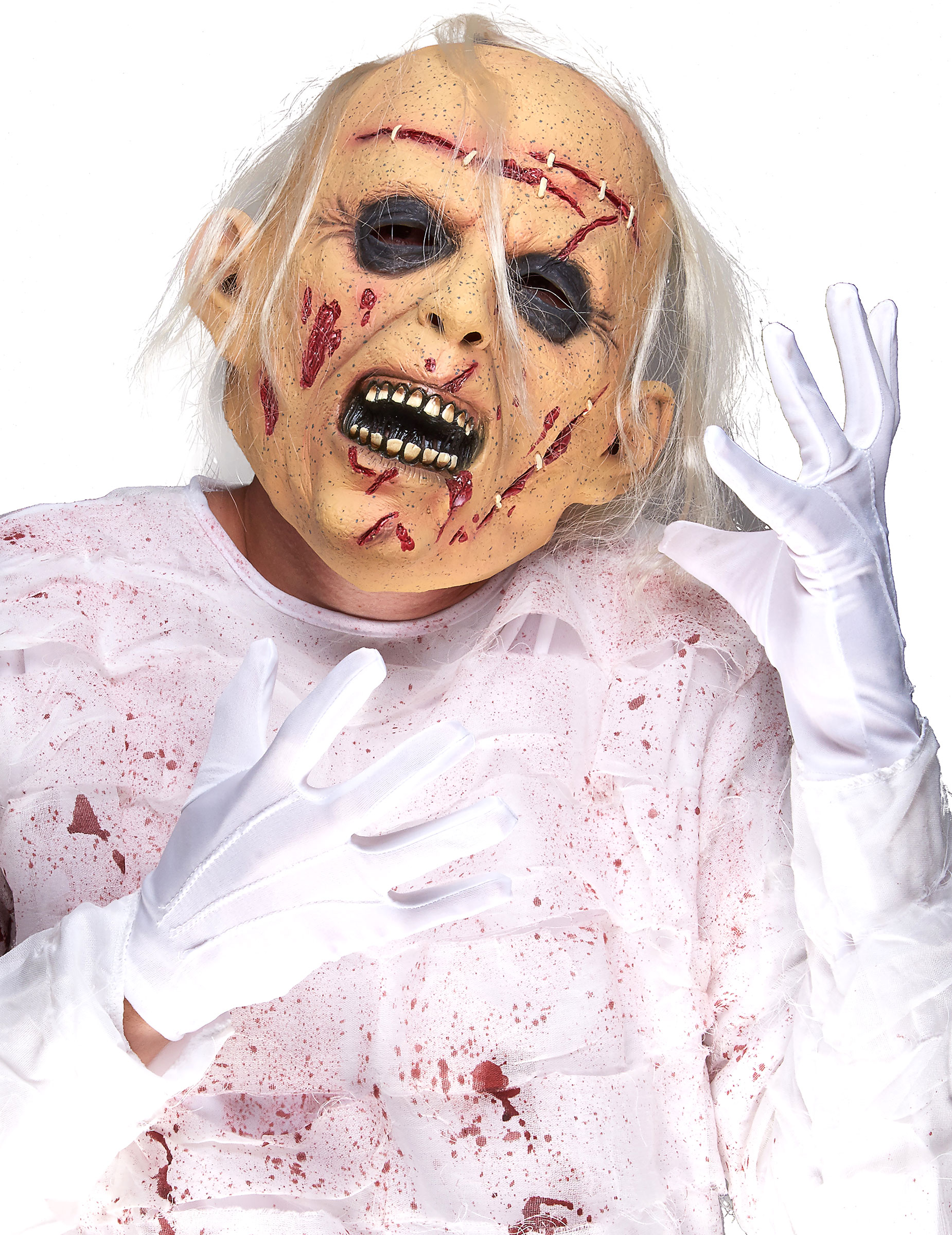 Masque latex viellard cadavérique adulte
