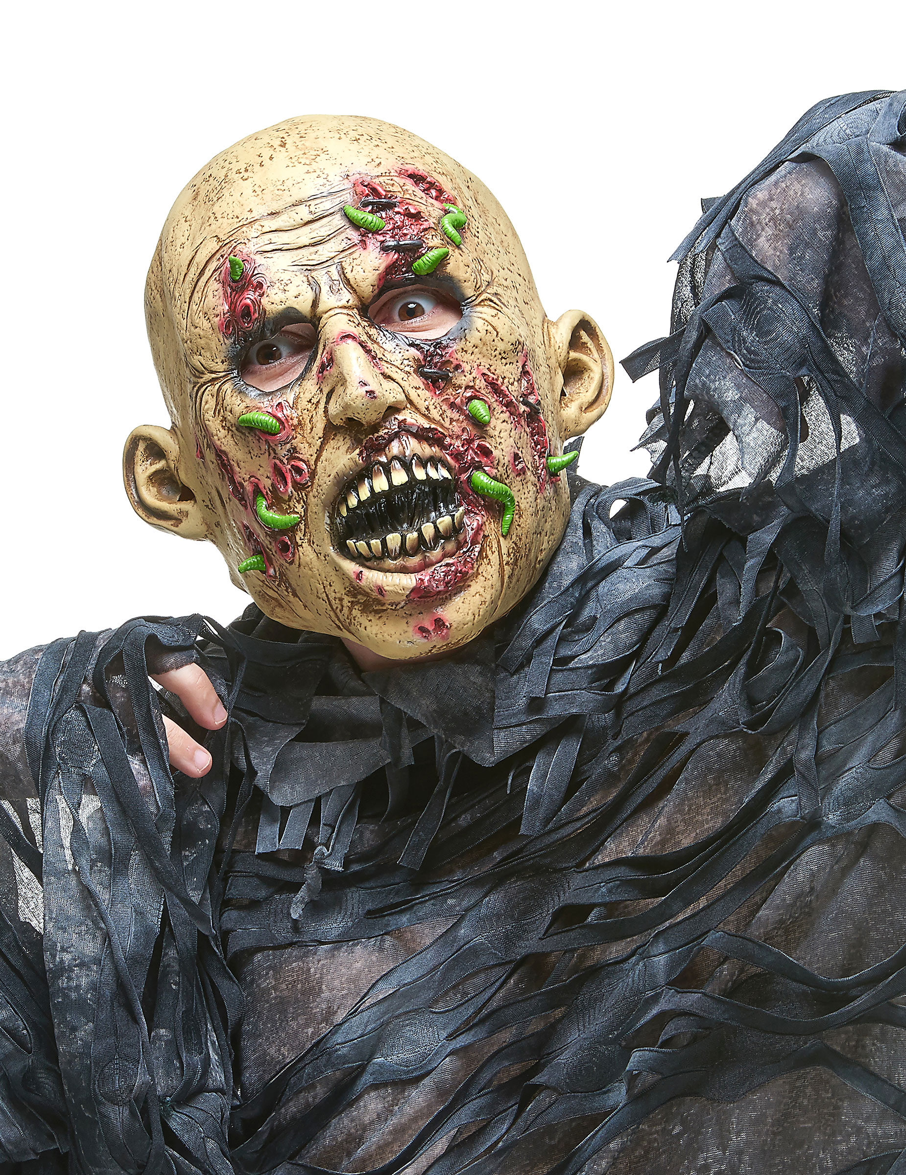 Masque latex zombie putréfié adulte