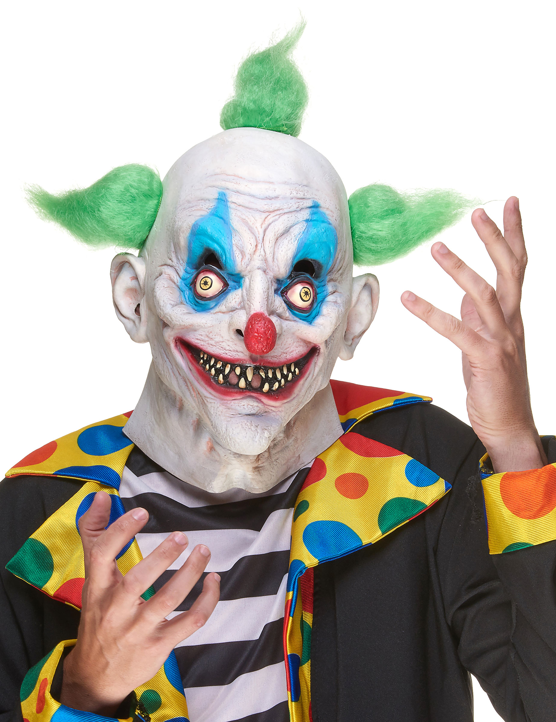 Masque latex clown terrifiant adulte