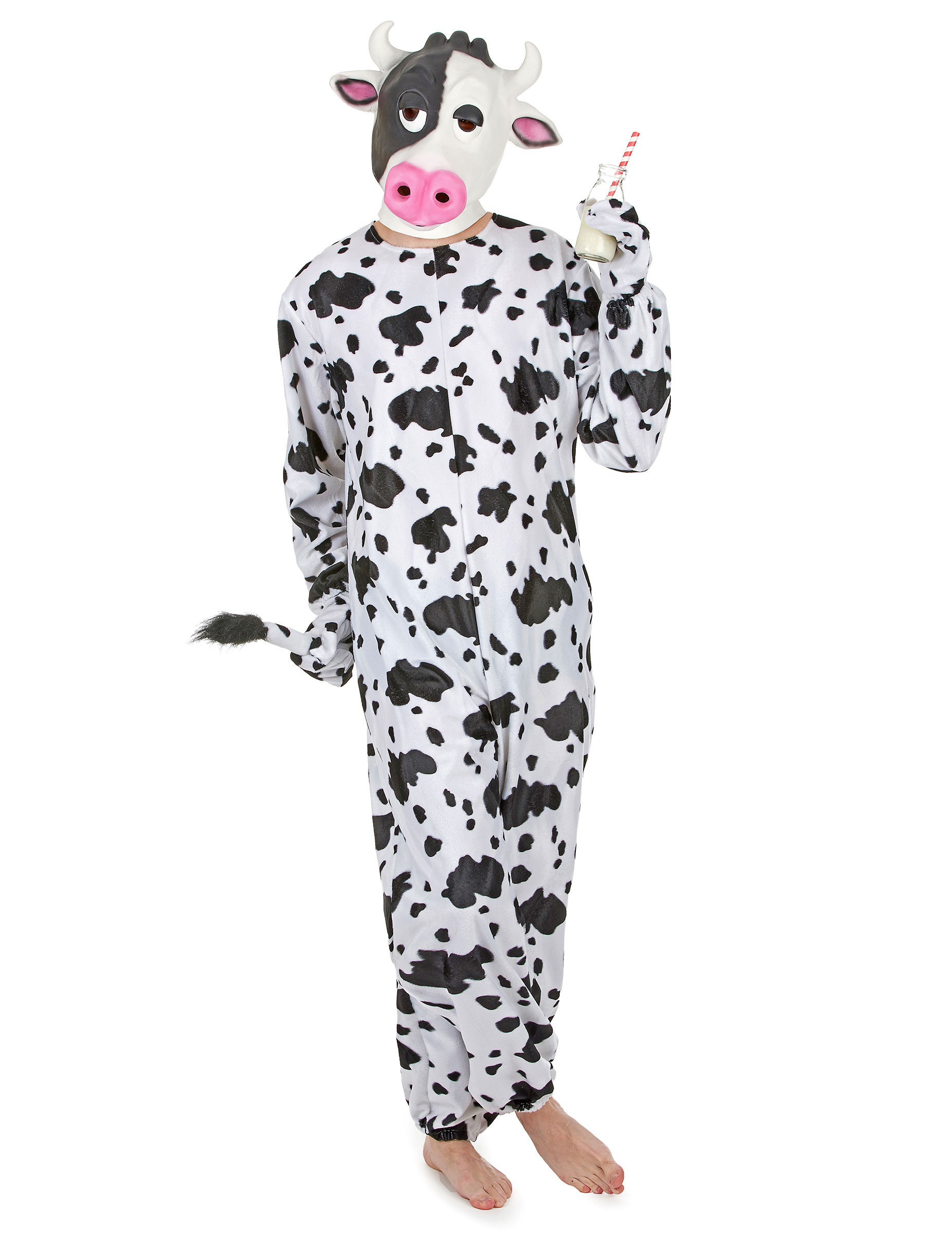 Déguisement vache avec masque adulte
