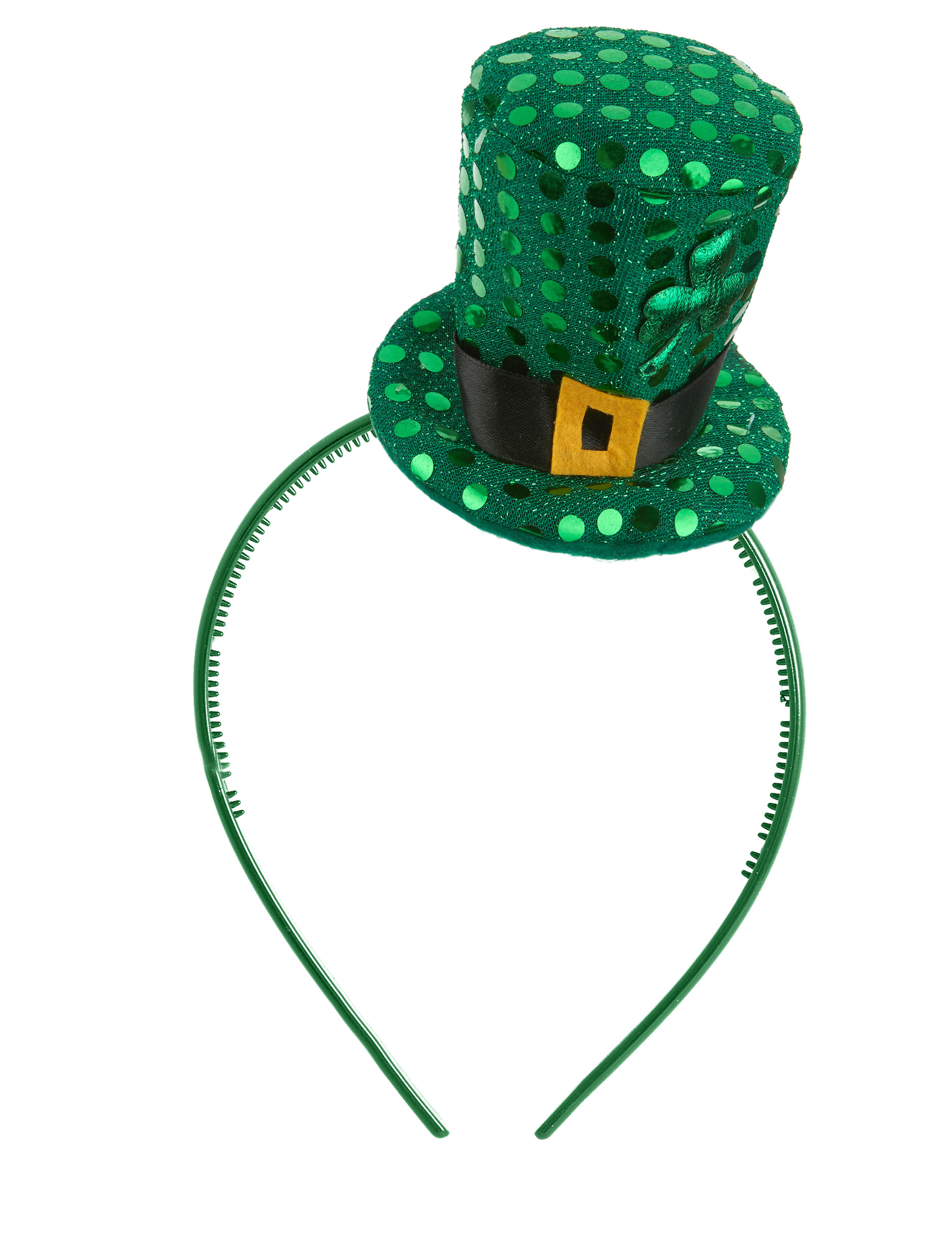 Mini chapeau haut de forme à sequins St Patrick adulte