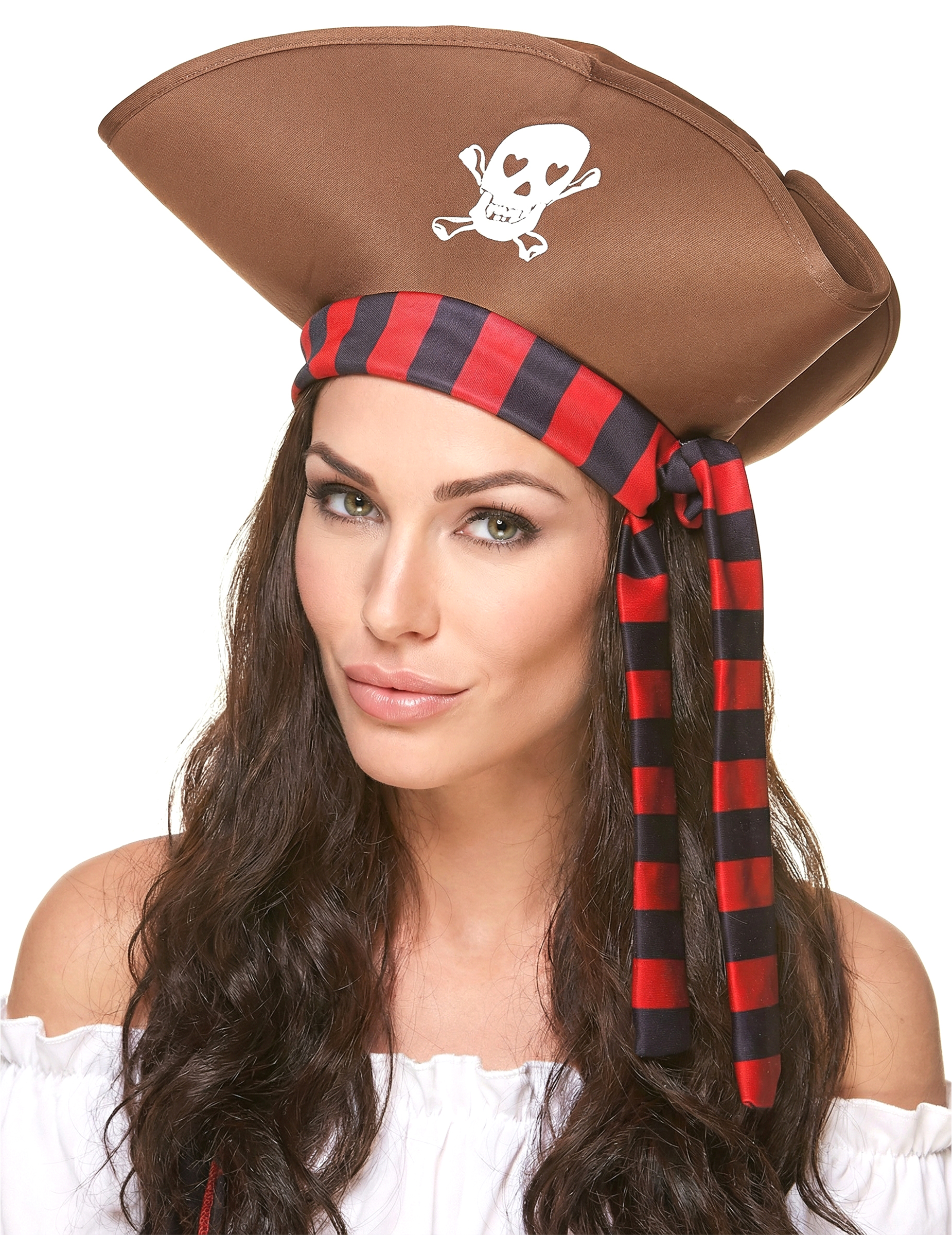 Chapeau de pirate marron adulte