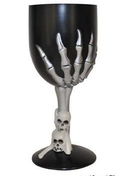 Verre noir 17.5 cm Halloween