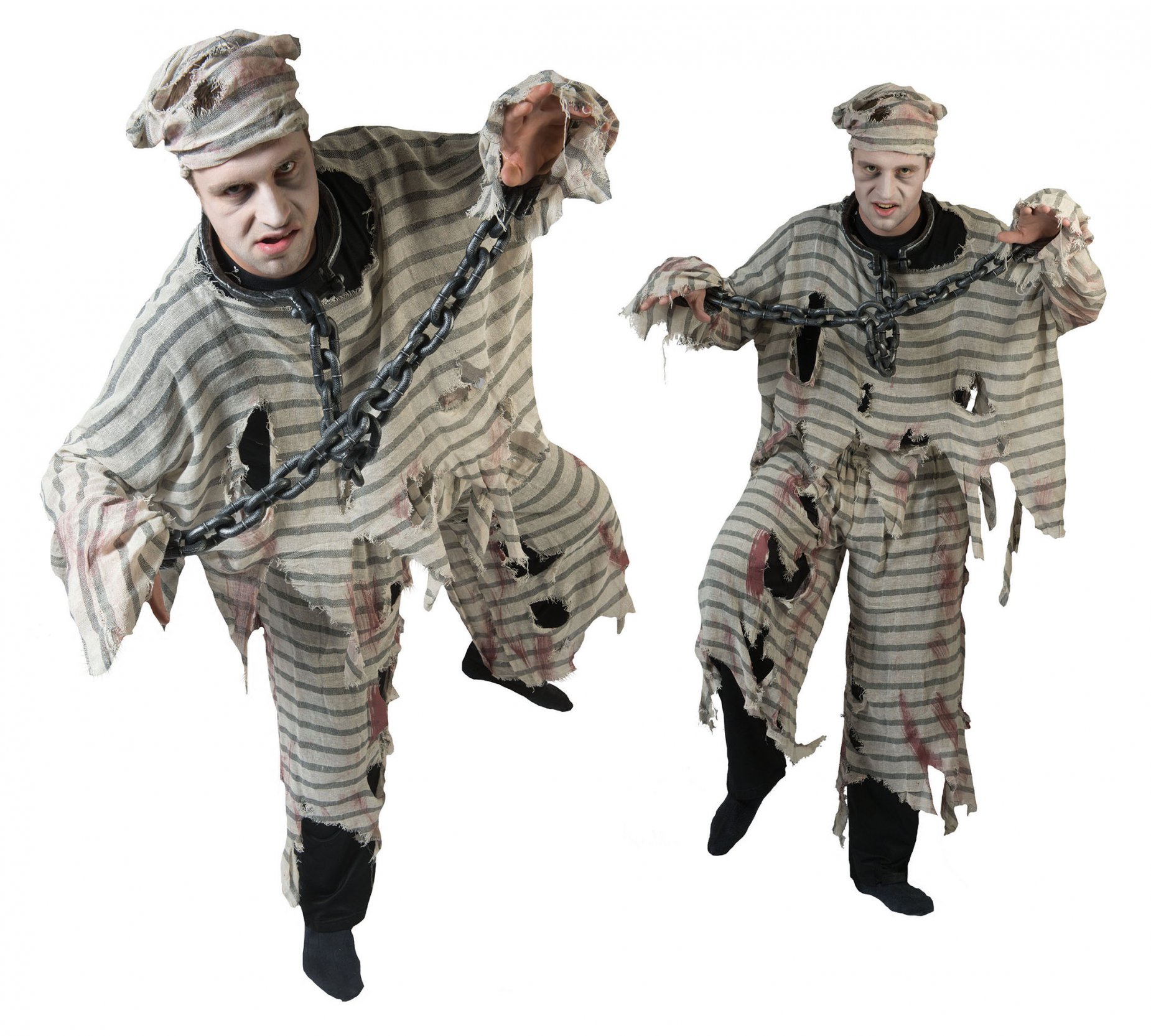 Déguisement zombie prisonnier adulte Halloween