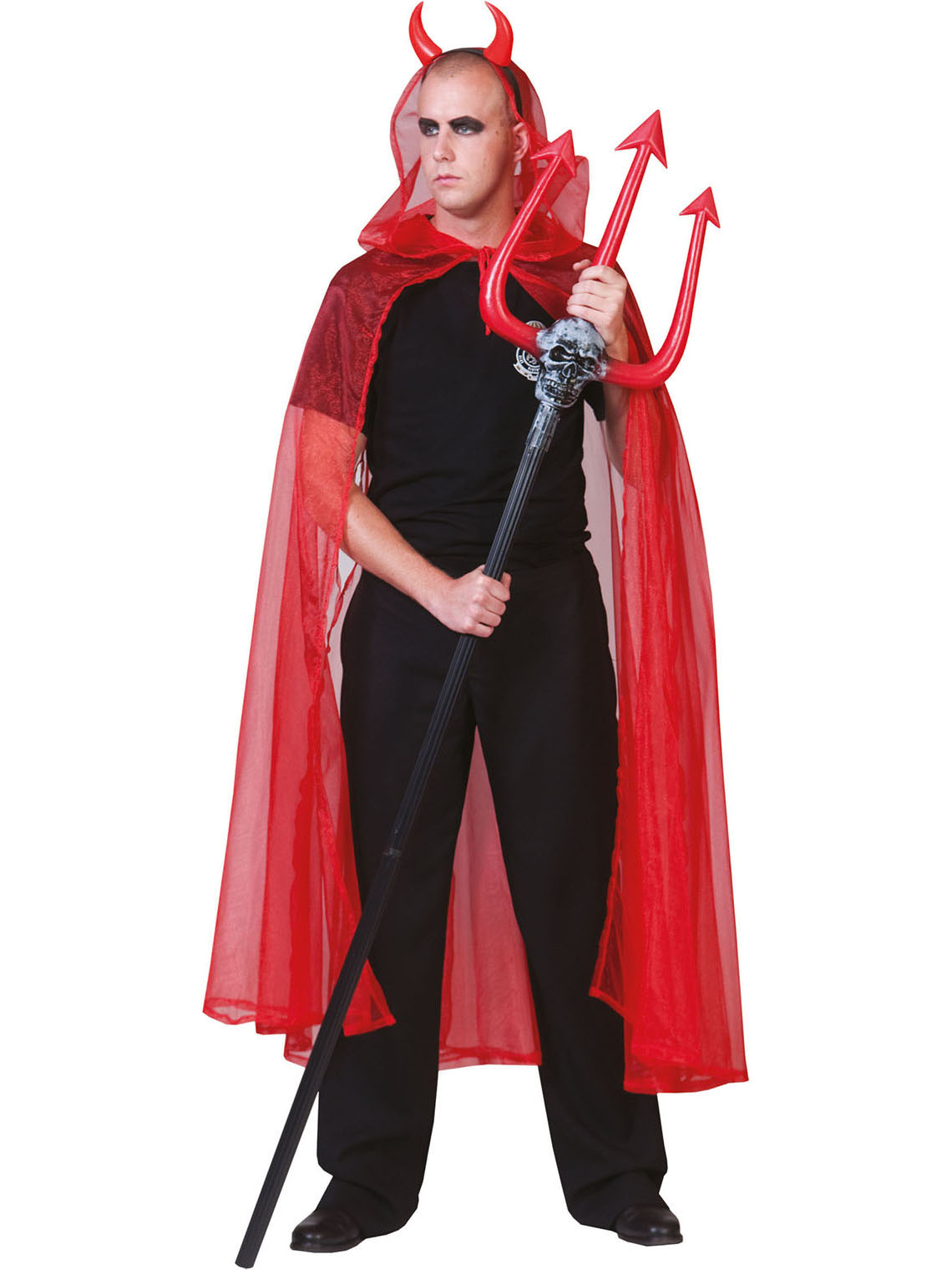 Cape rouge transparente adulte Halloween